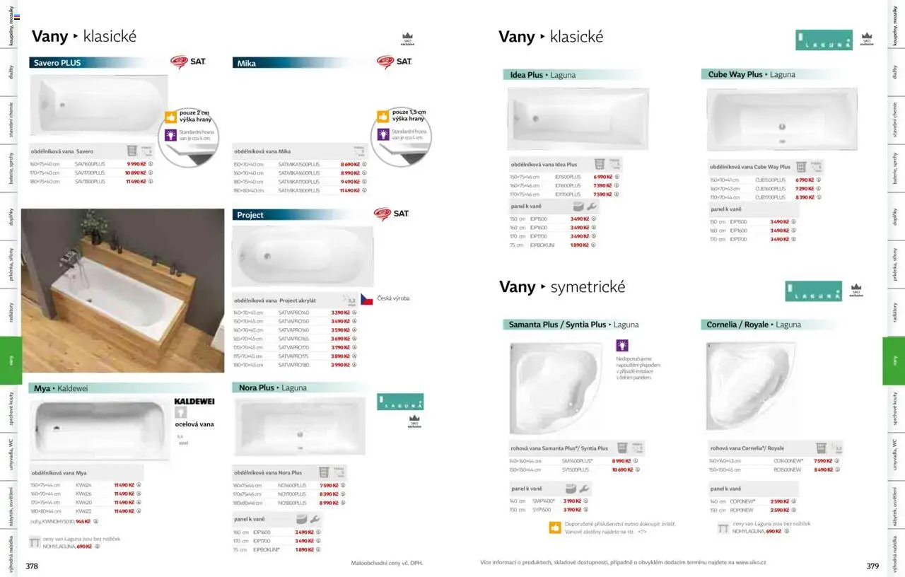 Siko koupelny katalog Koupelny 2025/2026 od 14.10.2025 | Strana: 191 | Produkty: Osvětlení, Wc, Vana