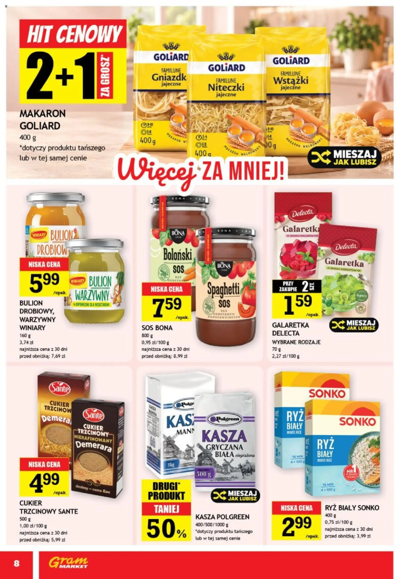 Gram Market gazetka od 28.10.2026 | Strona: 8 | Produkty: Galaretki, Bulion, Sos, Cukier