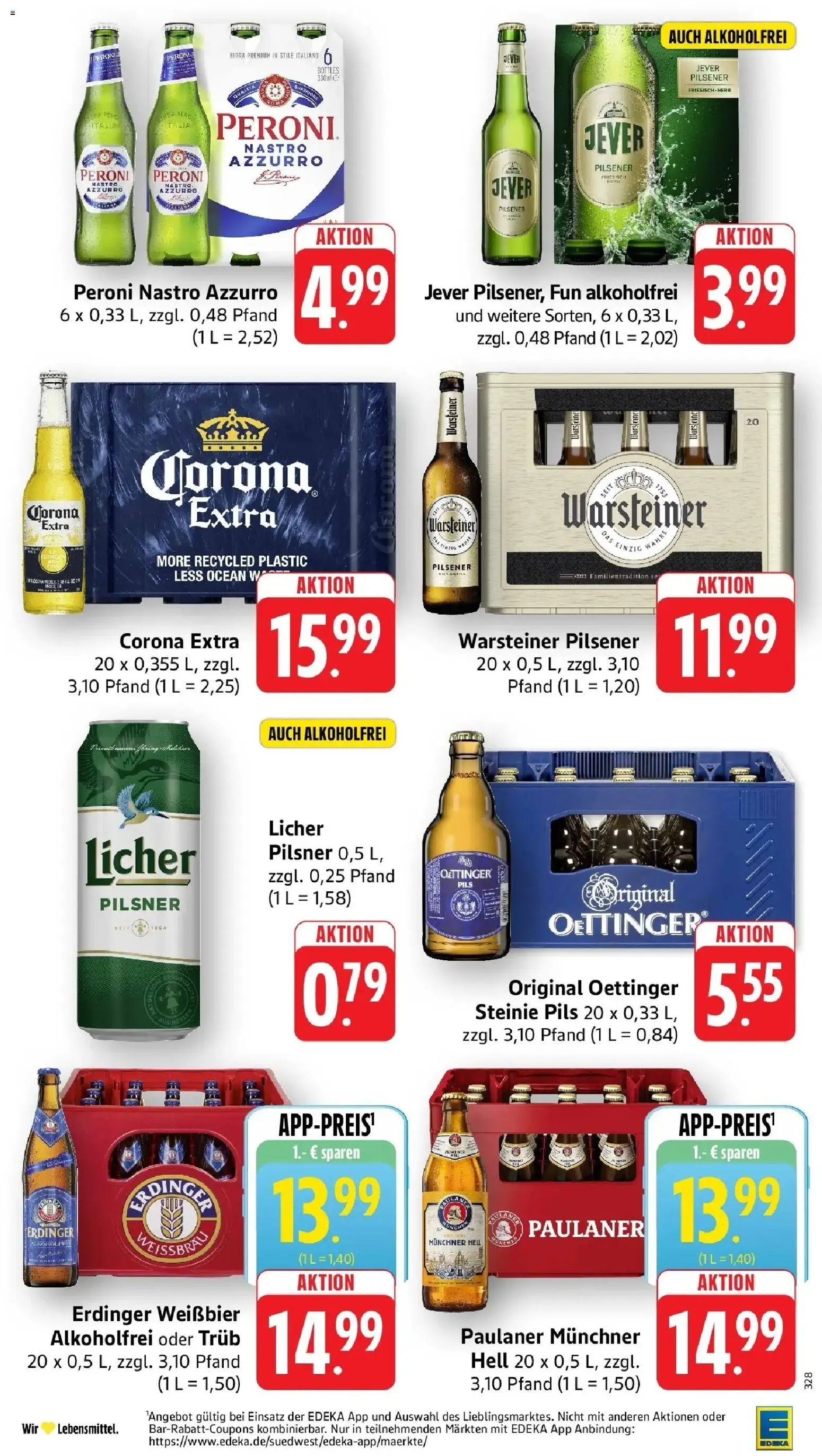 Edeka Prospekt Groß-Gerau (ab 17.08.2026) » Angebote Online | Seite: 31 | Produkte: Erdinger, Pils, Oettinger, Warsteiner