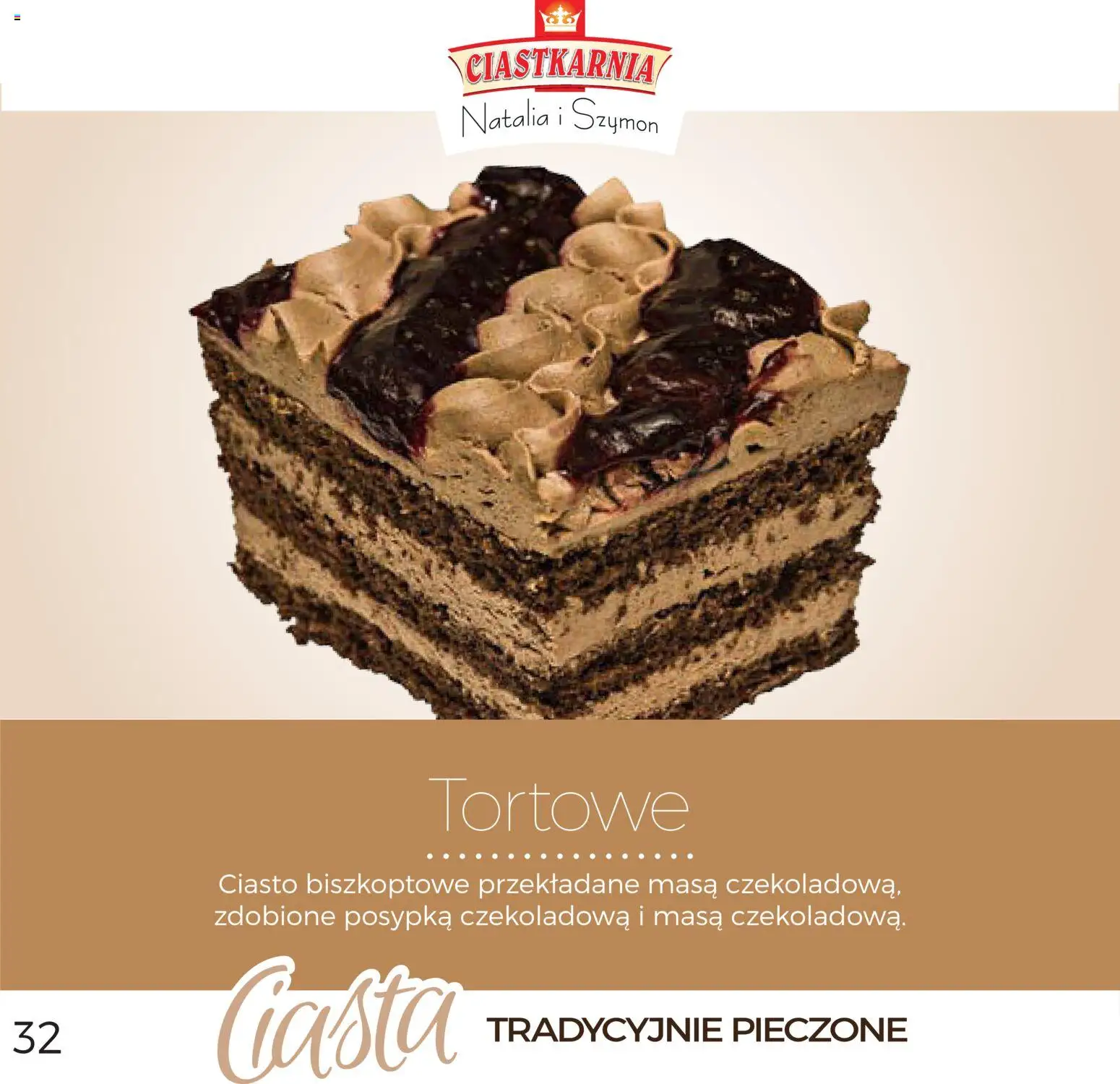 Topaz Gazetka - Ciasta  od 01.12.2025 | Strona: 32 | Produkty: Maliny, Galaretka, Serek, Śmietana