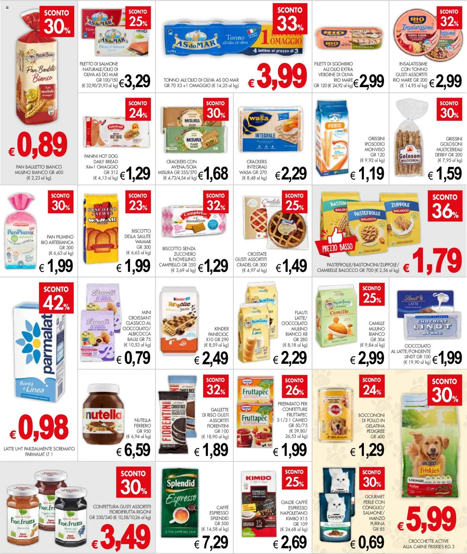 Volantino Presto Fresco del 06/07/2026 | Pagina: 7 | Prodotti: Manzo, Latte, Crackers, Sgombro