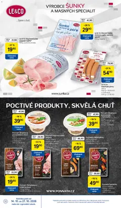 Náhled letáku Le & Co Shaved Šunka dušená v páře nejvyšší jakosti, 100 g, balená od 14.10.2026 | Strana: 32