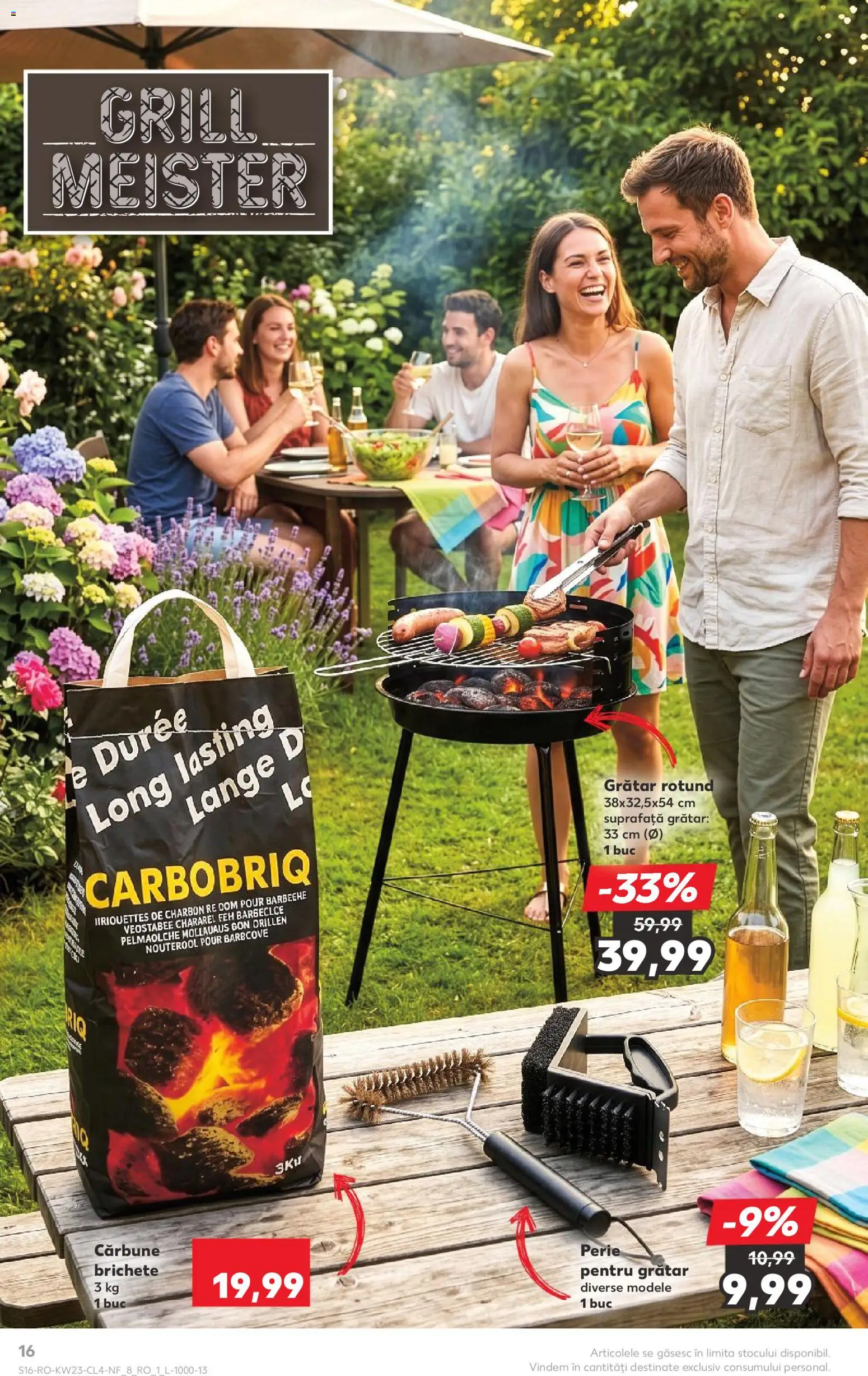 Kaufland RO akciós ujság - amely érvényes a következő dátumtól: 03.06.2026 | Oldal: 16 | Termékek: Grill