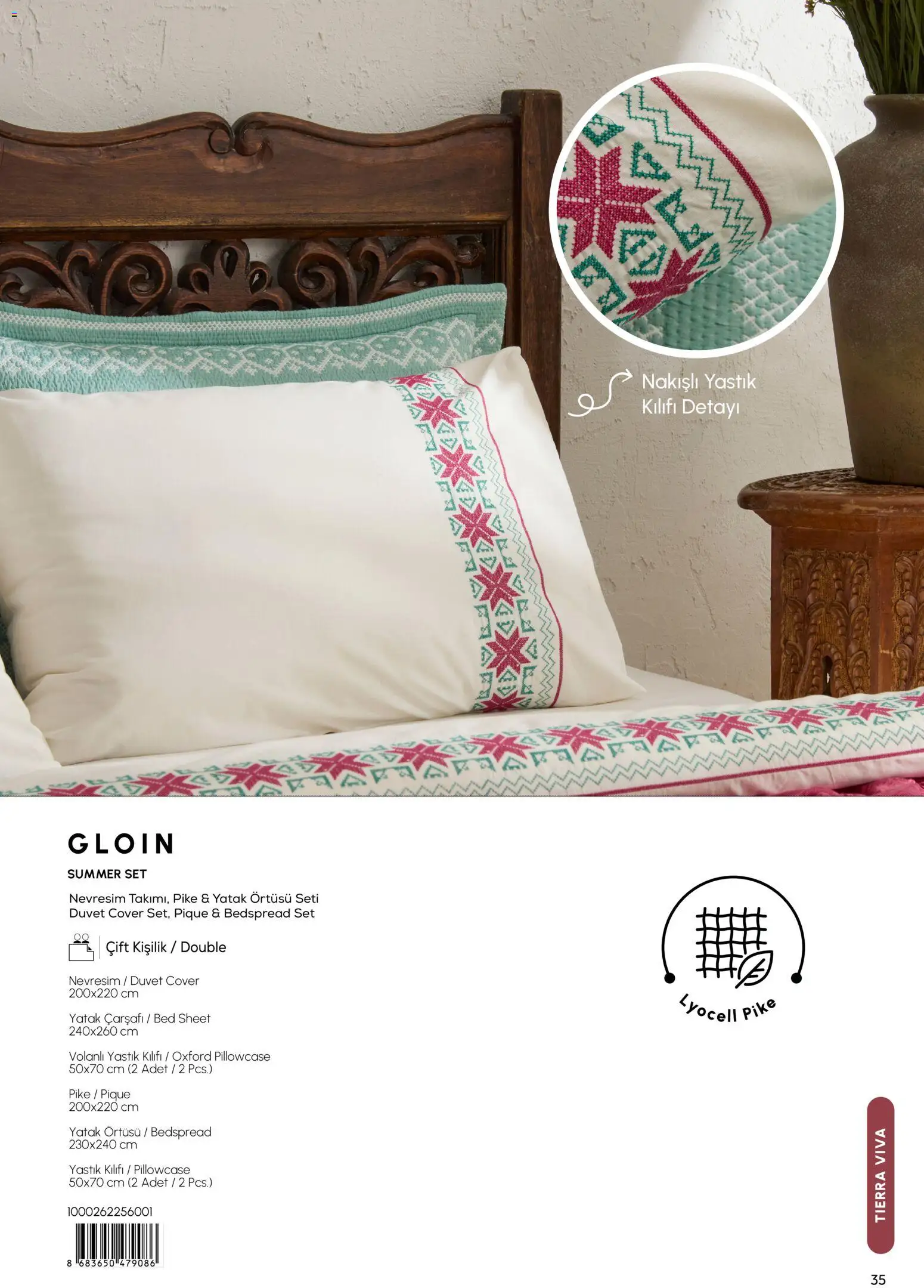 Karaca Home - Katalog  Ev Tekstili -  İlkbahar / Yaz 2026 - 01 Mart 2026 tarihinden itibaren geçerlidir | Sayfa: 35 | Ürünler: Nevresim, Yastık kılıfı, Yatak örtüsü, Pike