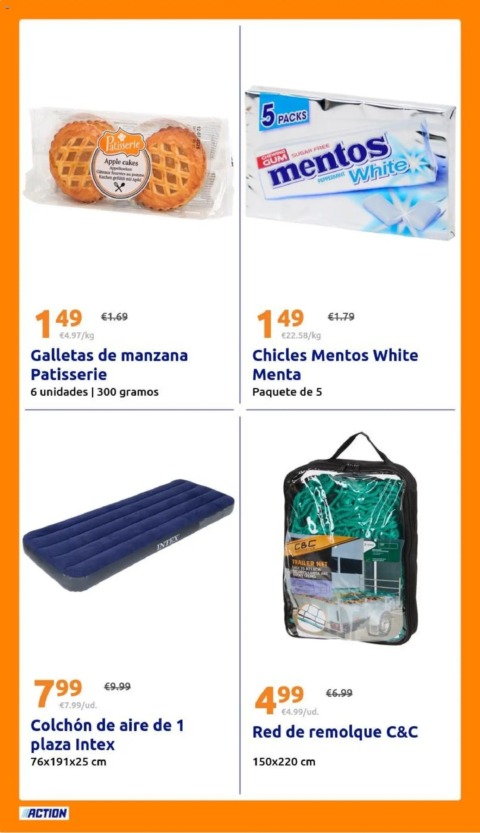 Action folleto │ válido desde el 08/07/2026 | Página: 20 | Productos: Manzana, Galletas, Apple, Colchon