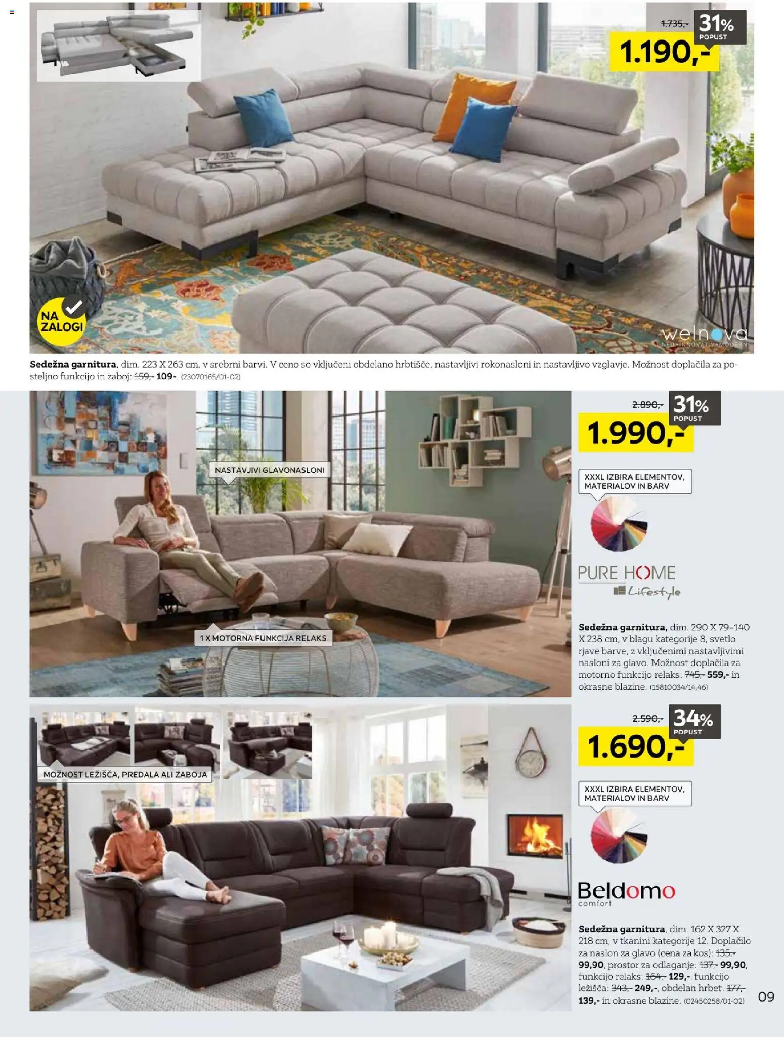 Novi XXXL Lesnina katalog ponudbe – veljaven od 18.08.2026 | Stran: 9 | Izdelki: Kos, Zaboj