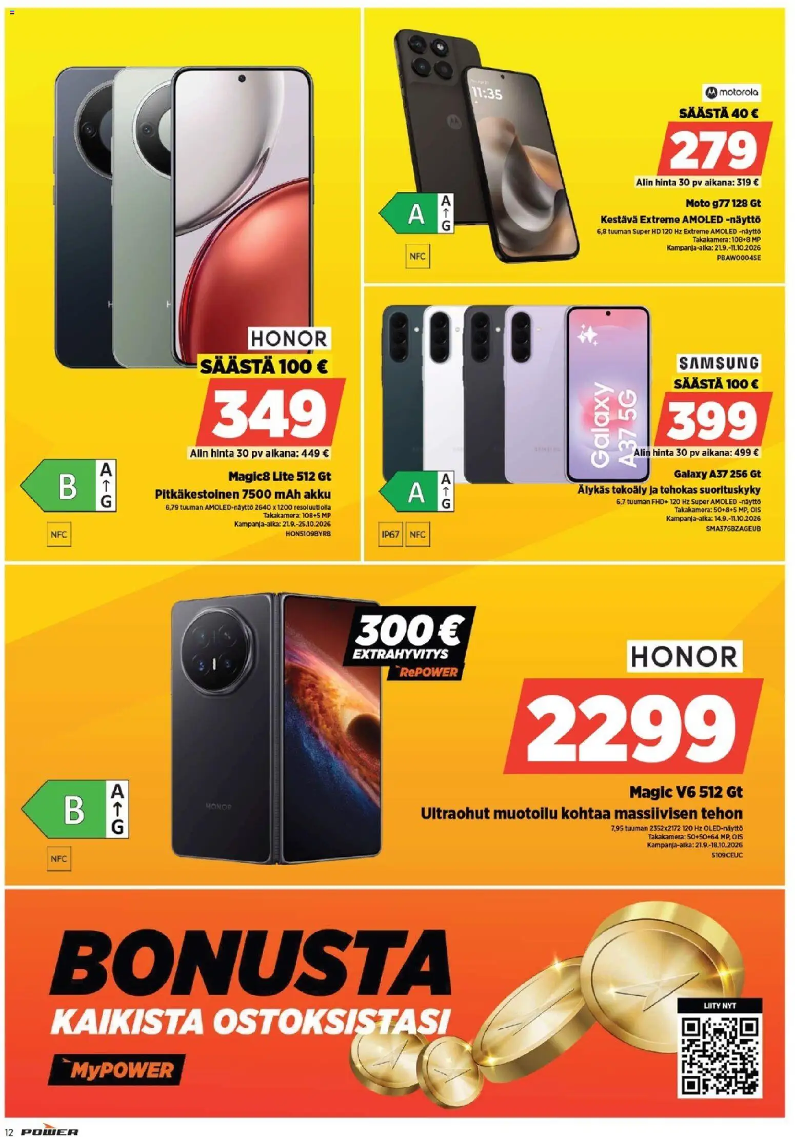 Power tarjoukset – voimassa 28/09/2026 alkaen | Sivu: 12 | Tuotteet: Akku, Näyttö