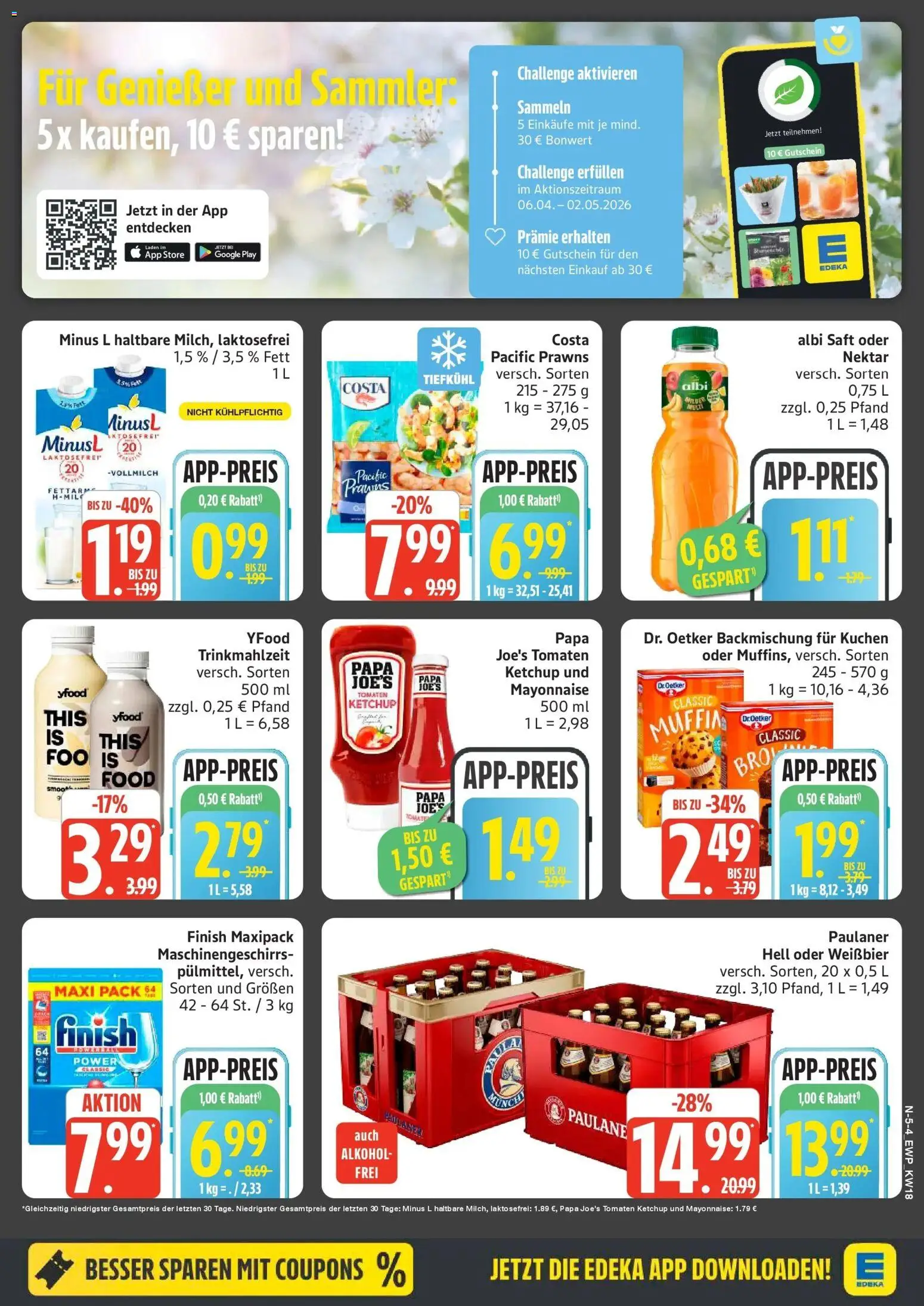 Edeka Prospekt Rostock – gültig ab 27.04.2026 | Seite: 5 | Produkte: Weißbier, YFood, Mayonnaise, Kuchen