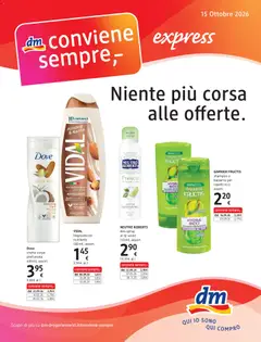 Anteprima del volantino dm drogerie markt volantino express valido a partire dal 15/10/2026