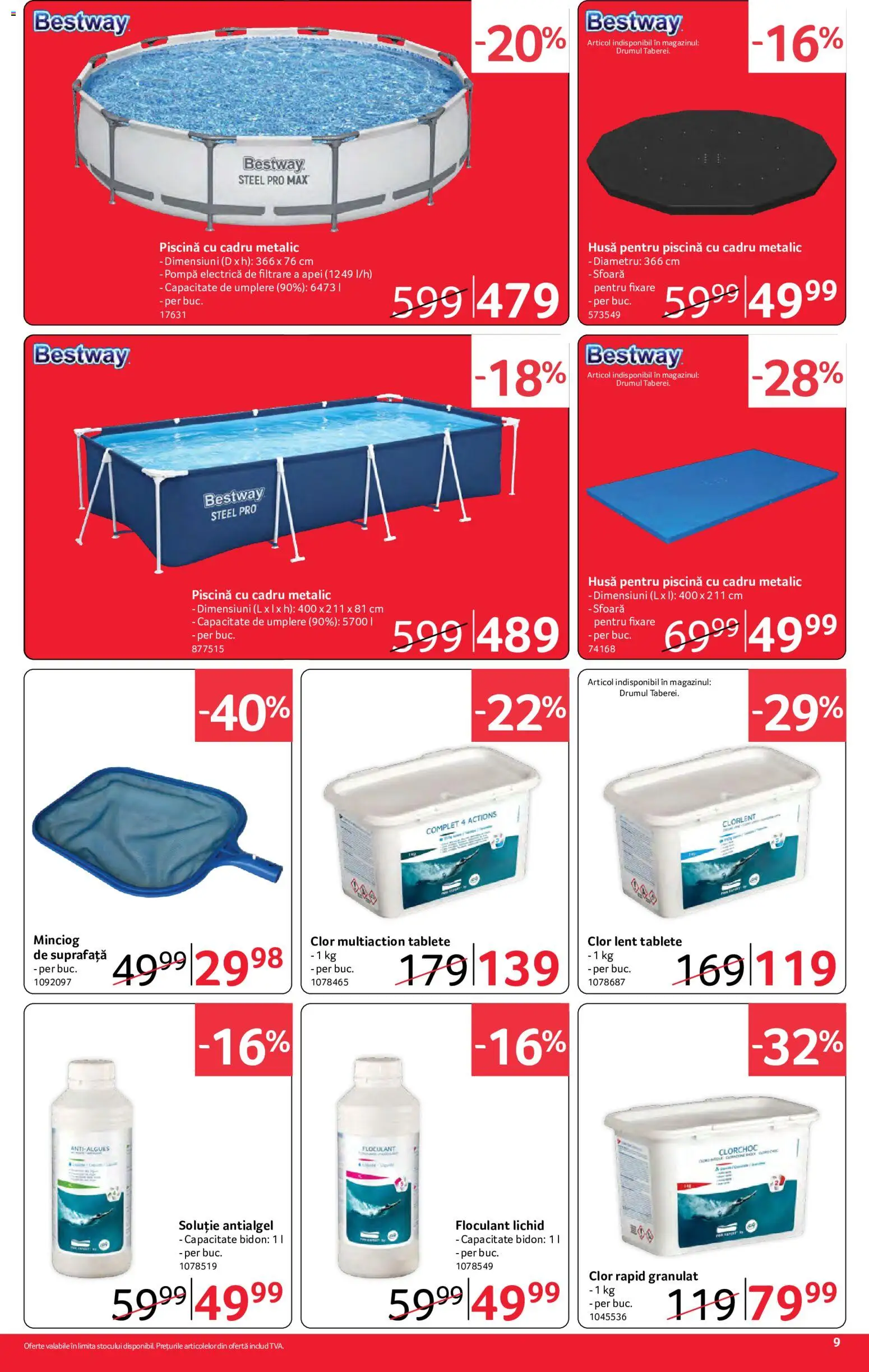 Noul catalog Selgros – valabil de la 26.06.2026 | Pagină: 9 | Produse: Piscină