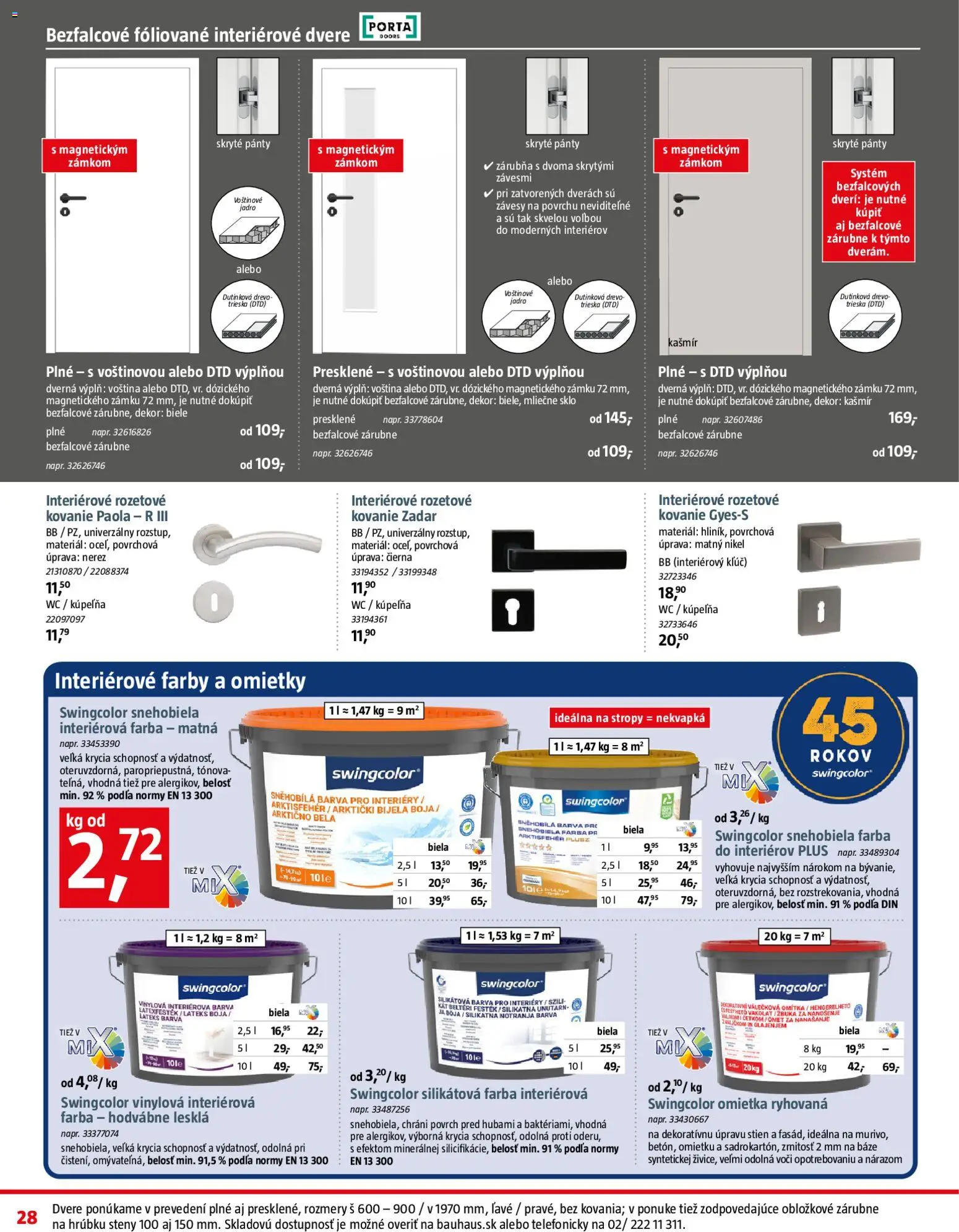 Nové Bauhaus akcie – leták je platný od 01.06.2026 | Strana: 28 | Produkty: Kúpelňa, Závesy, Kovanie, Dvere
