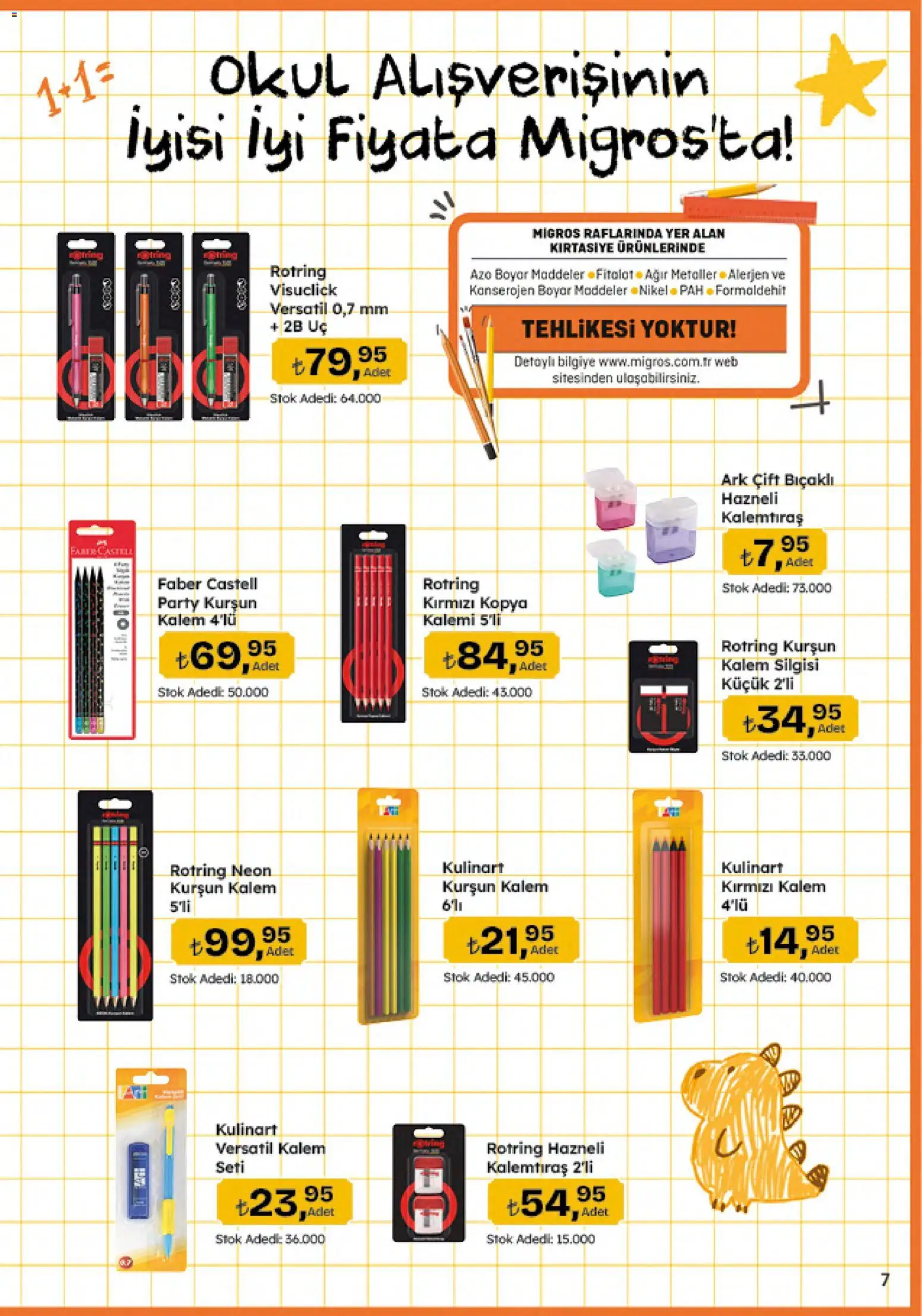 Migros Katalog - 5M Migroskop Dijital - 20 Ağustos 2026 tarihinden itibaren geçerlidir | Sayfa: 130 | Ürünler: Kurşun kalem