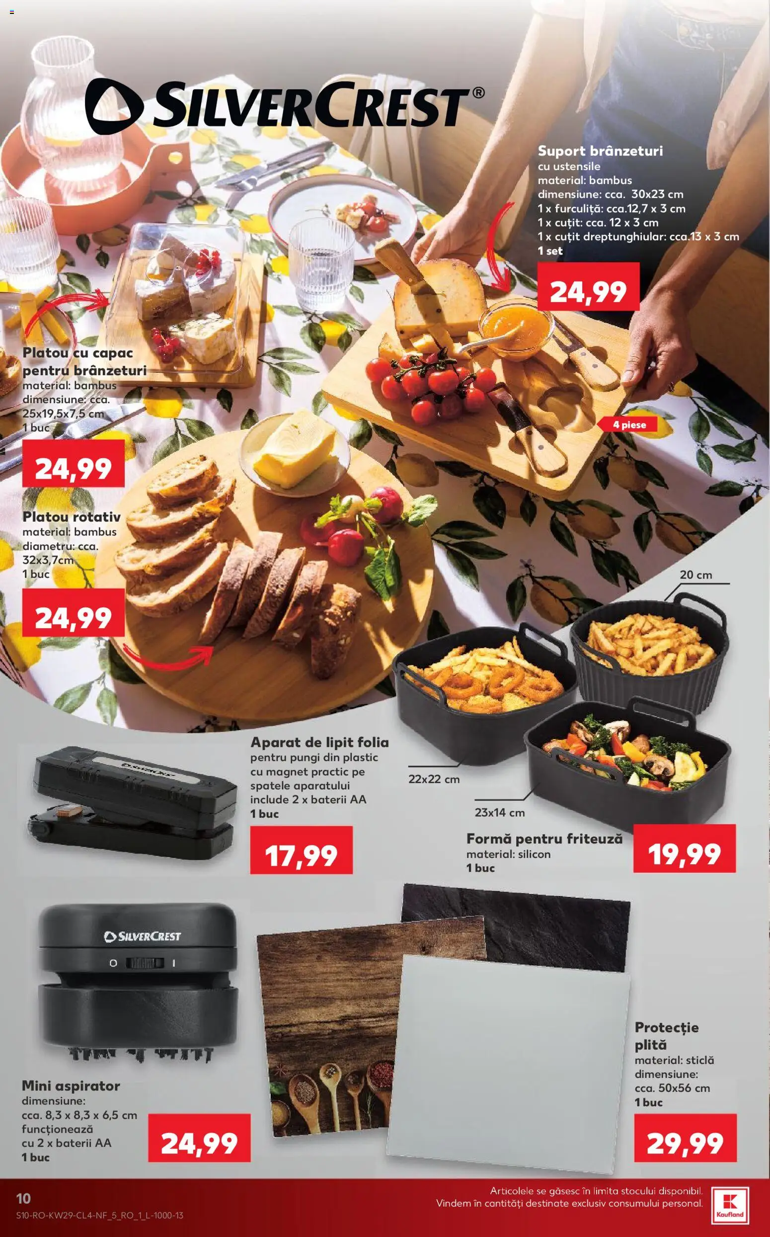 Noul catalog Kaufland – valabil de la 15.07.2026 | Pagină: 10 | Produse: Plită, Aspirator, Cuțit, Baterii