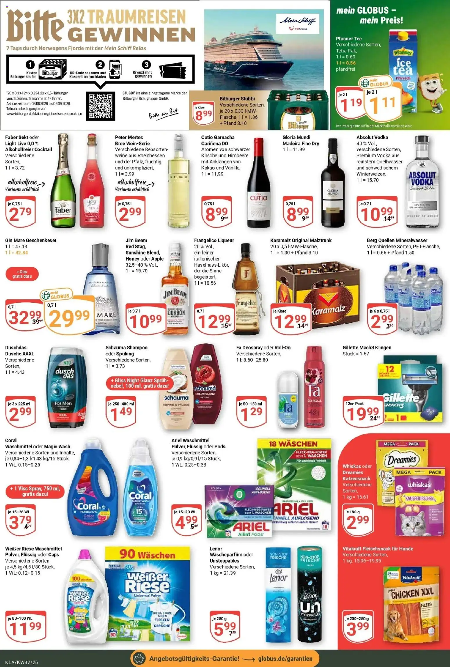 Globus Prospekt Kaiserslautern (ab 03.08.2026) » Angebote online | Seite: 7 | Produkte: Schauma shampoo, Shampoo, Waschmittel, Tee