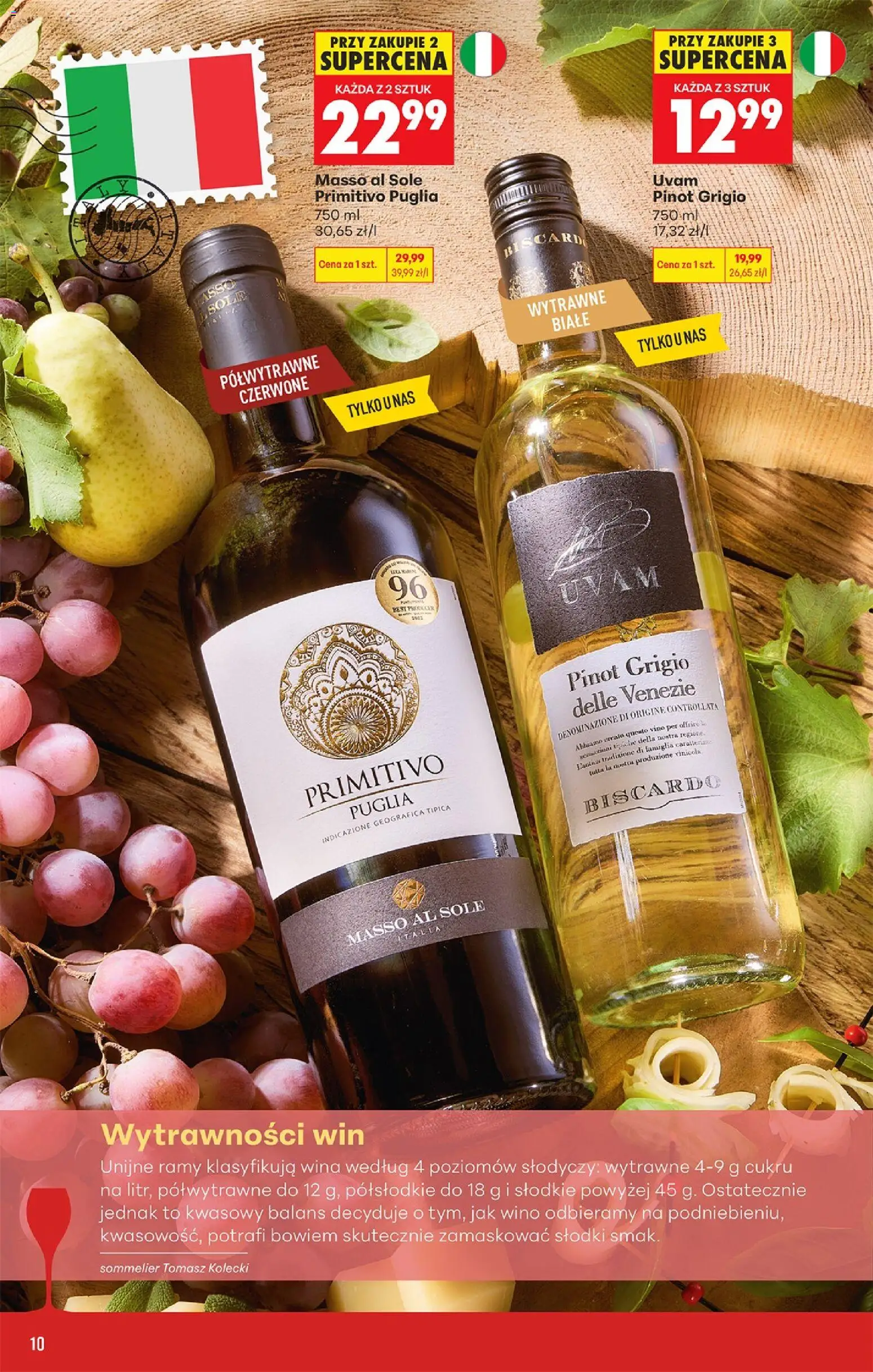 Biedronka Polsko leták - Czas na toast od 24.08.2026 | Strana: 12 | Produkty: Víno, Primitivo Puglia, Primitivo, Pinot Grigio