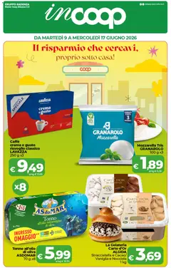 Anteprima del volantino COOP volantino inCoop Sicilia valido a partire dal 09.06.2026
