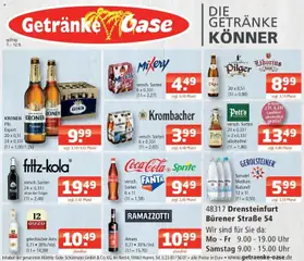 Angebote - Getränke Oase: Getränkeangebote ab 07.09.2026 gültig