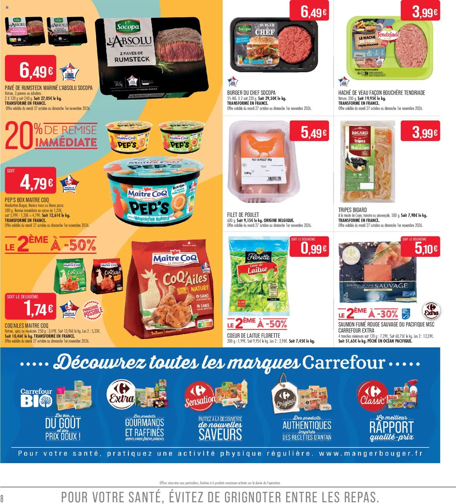 {H1} | Page: 8 | Produits: Volaille, Poulet, Saumon, Coq