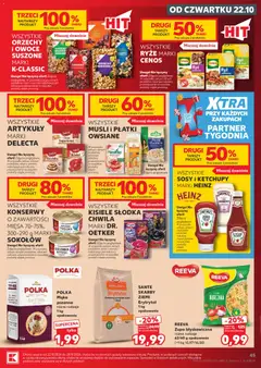 Pogląd oferty "WSZYSTKIE MUSLI I PŁATKI OWSIANE, WSZYSTKIE MUSLI I PŁATKI OWSIANE" - ważna od 22.10.2026 | Strona: 45