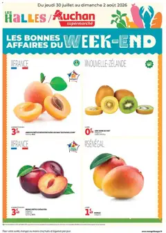 Auchan - Prévisualisation de Auchan les bons plans du week-end dans votre super valide à partir de 30/07/2026