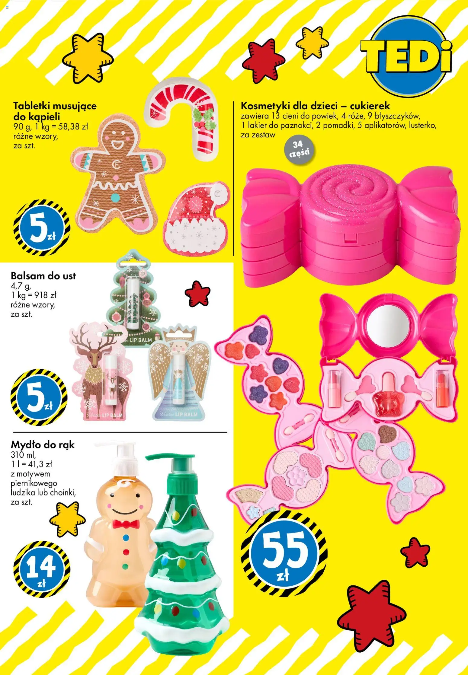 TEDi gazetka od 23.10.2026 | Strona: 25 | Produkty: Kosmetyki, Kosmetyki dla dzieci, Balsam do ust, Mydło