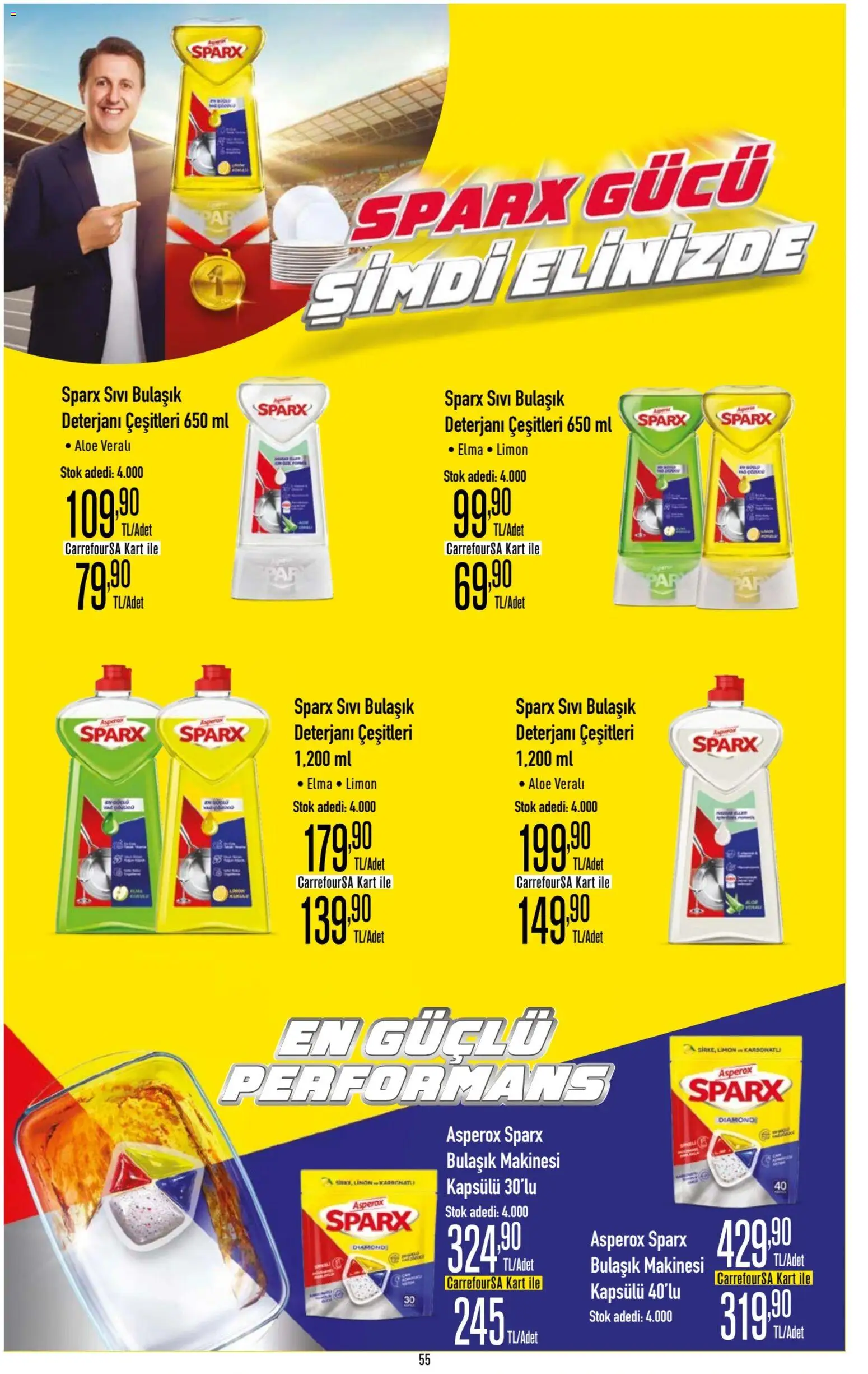 CarrefourSA Katalog - 18.05.2026 tarihinden itibaren geçerlidir | Sayfa: 55 | Ürünler: Bulaşık deterjanı, Elma, Limon, Bulaşık makinesi