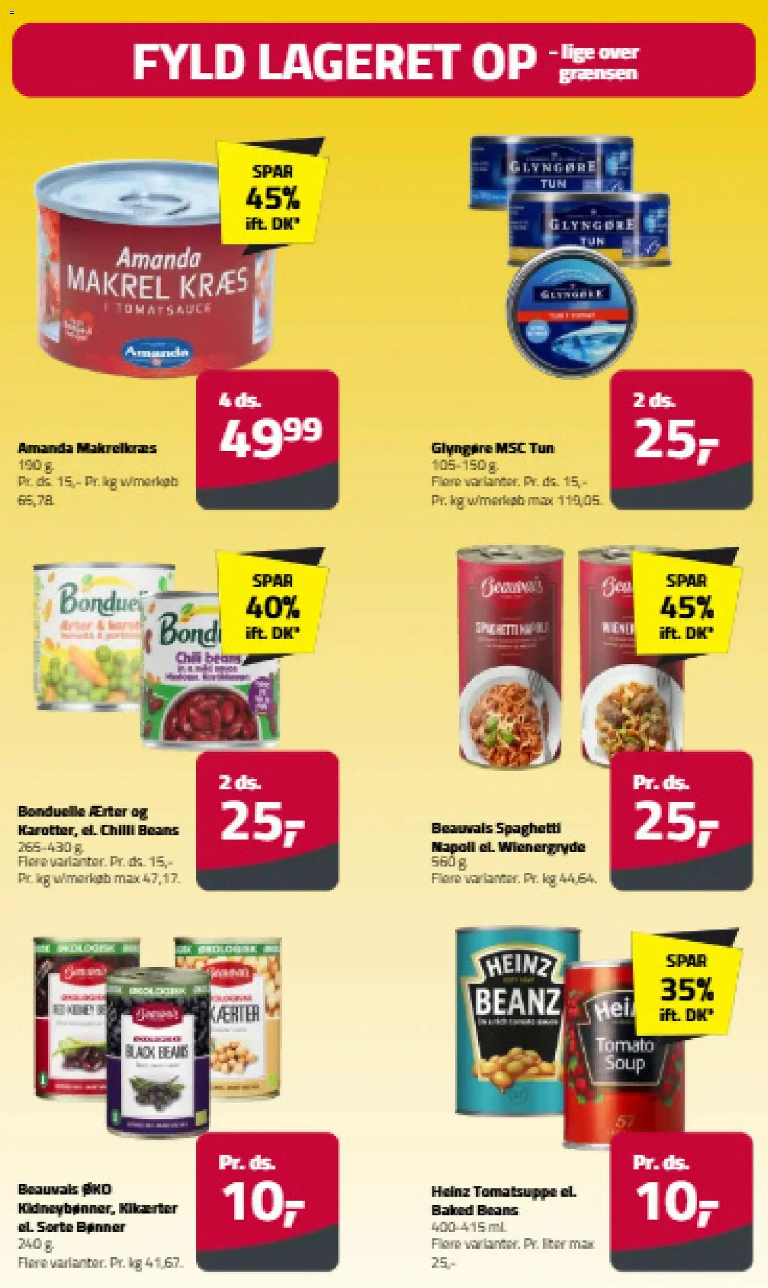 Fleggaard tilbudsavis – gyldig fra 08/07/2026 | Side: 14 | Produkter: Spaghetti, Makrel, Tun, Sorte Bønner
