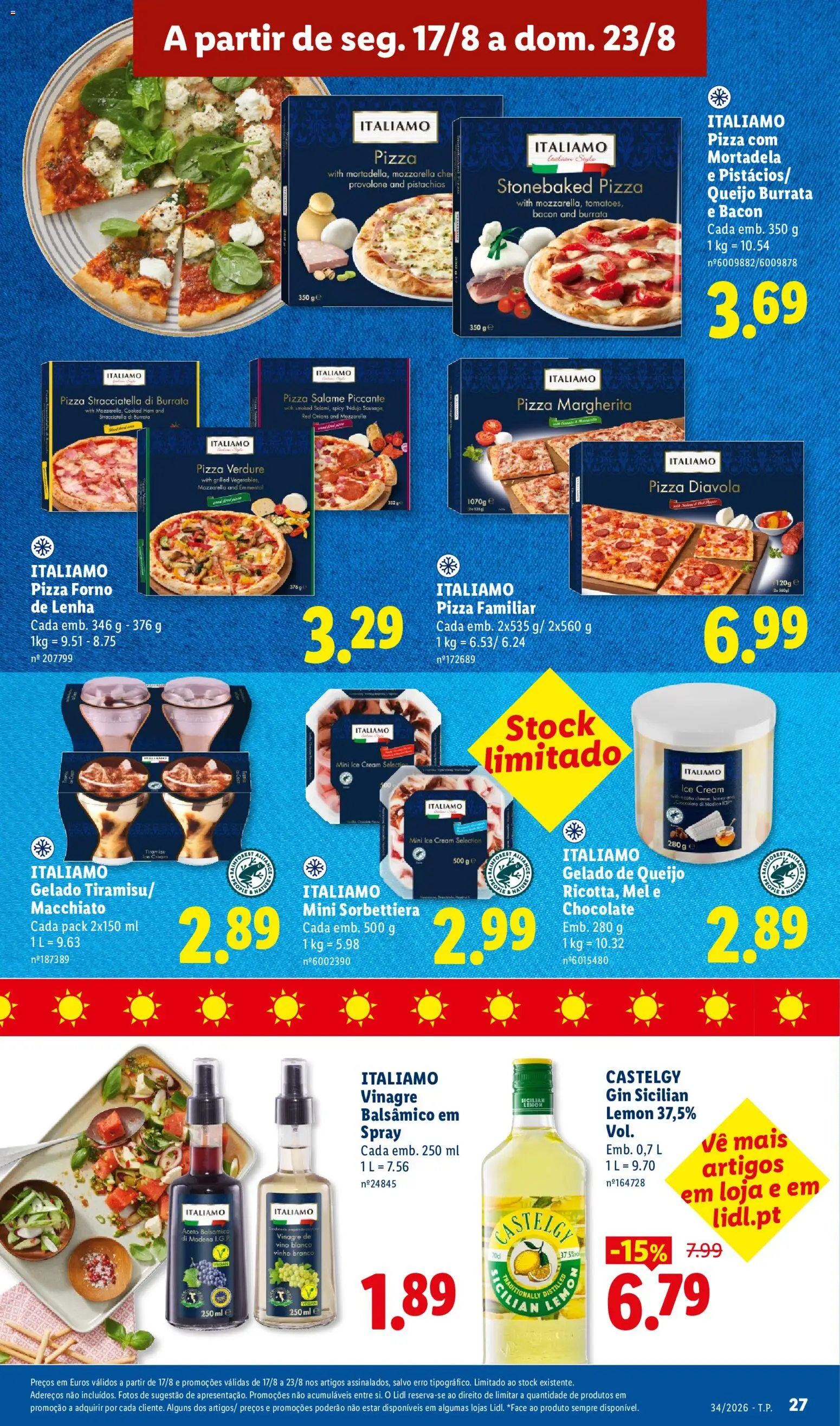 Lidl folheto │ válido de 17/08/2026 | Página: 27 | Produtos: Forno, Chocolate, Vinho, Gin