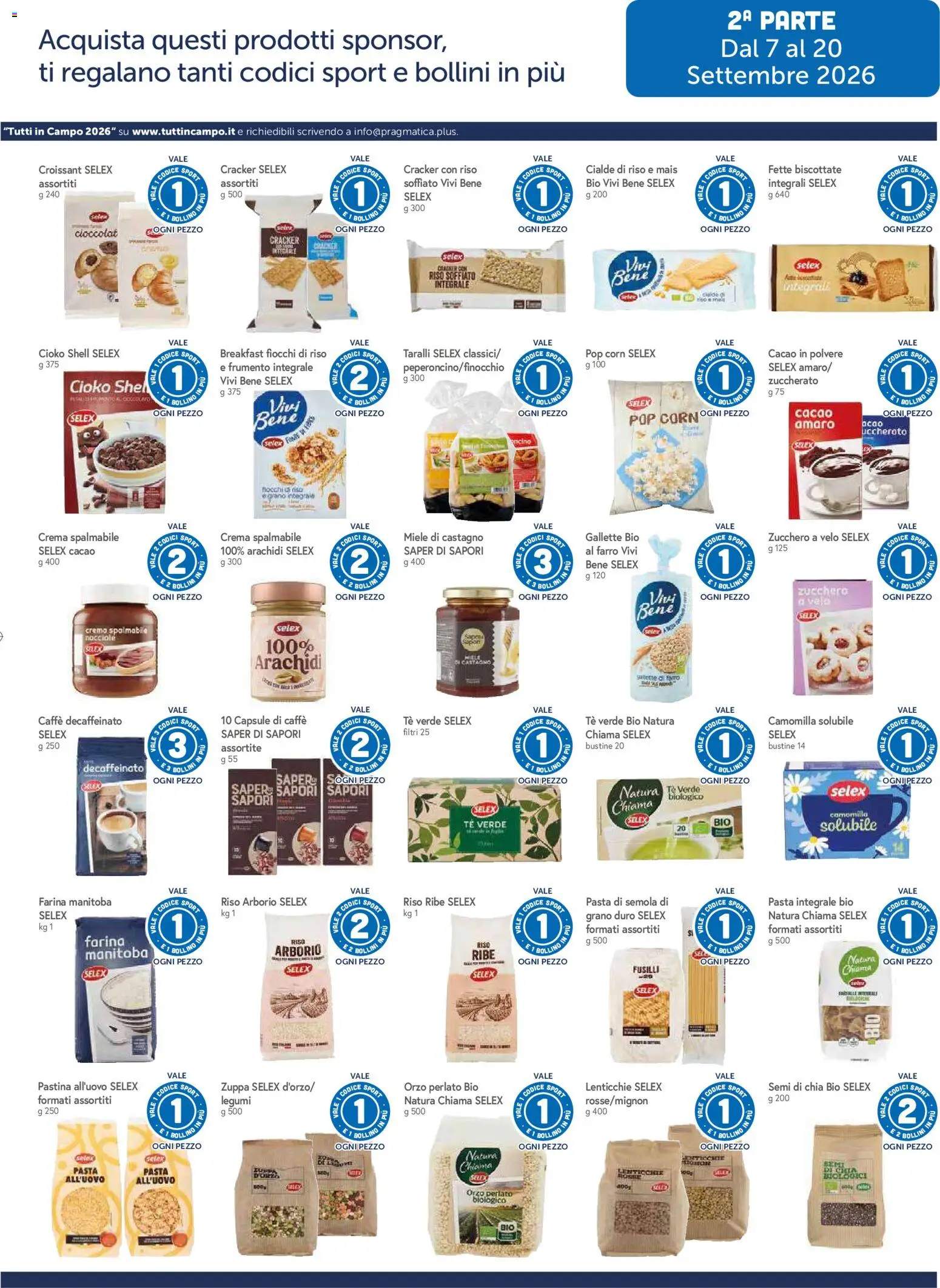 Volantino Galassia del 07/09/2026 | Pagina: 16 | Prodotti: Crema, Caffè, Fusilli, Fette biscottate