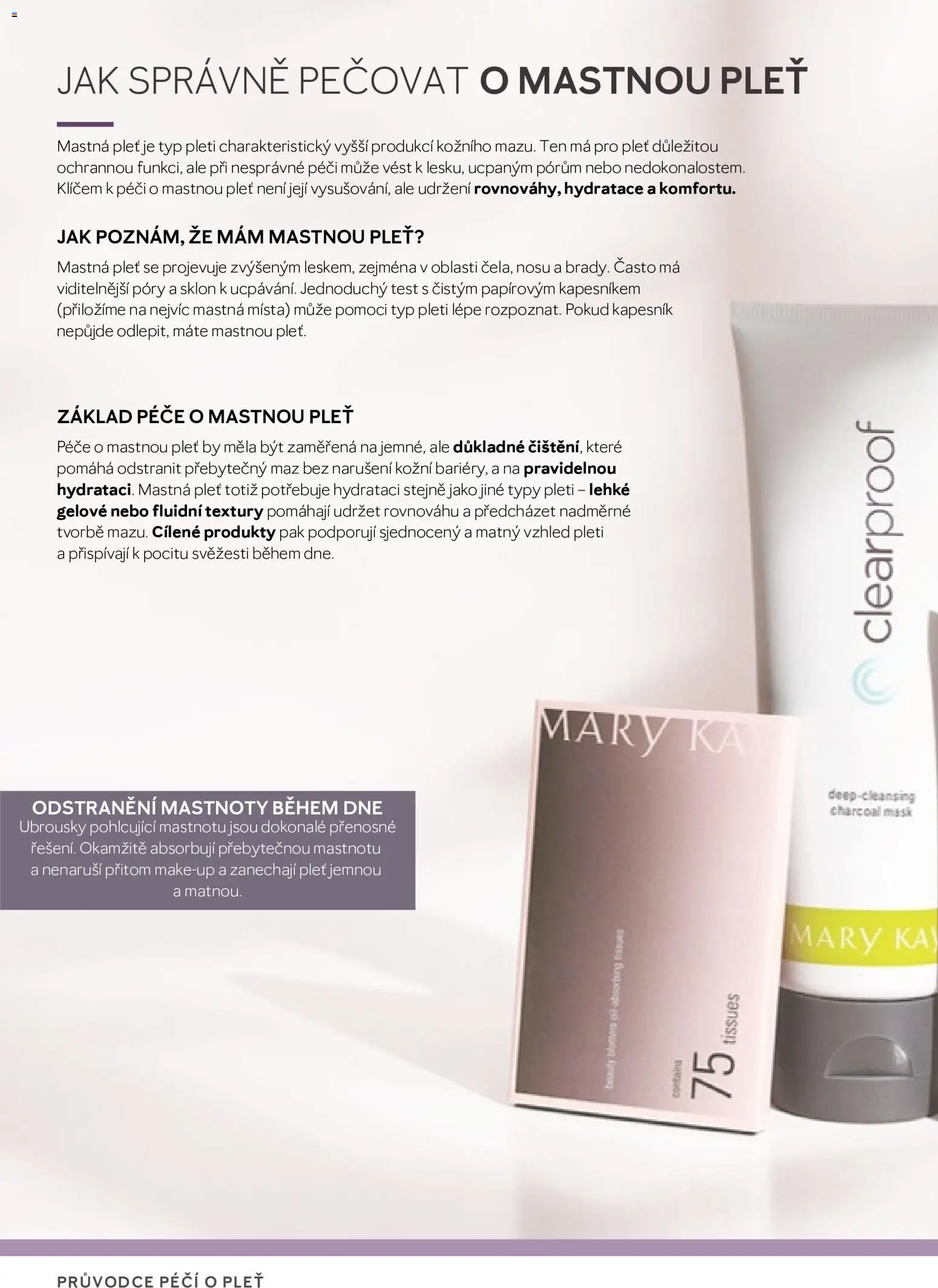 Mary Kay katalog - Průvodce péčí o pleť od 03.08.2026 | Strana: 8 | Produkty: Makeup, Test, Ubrousky