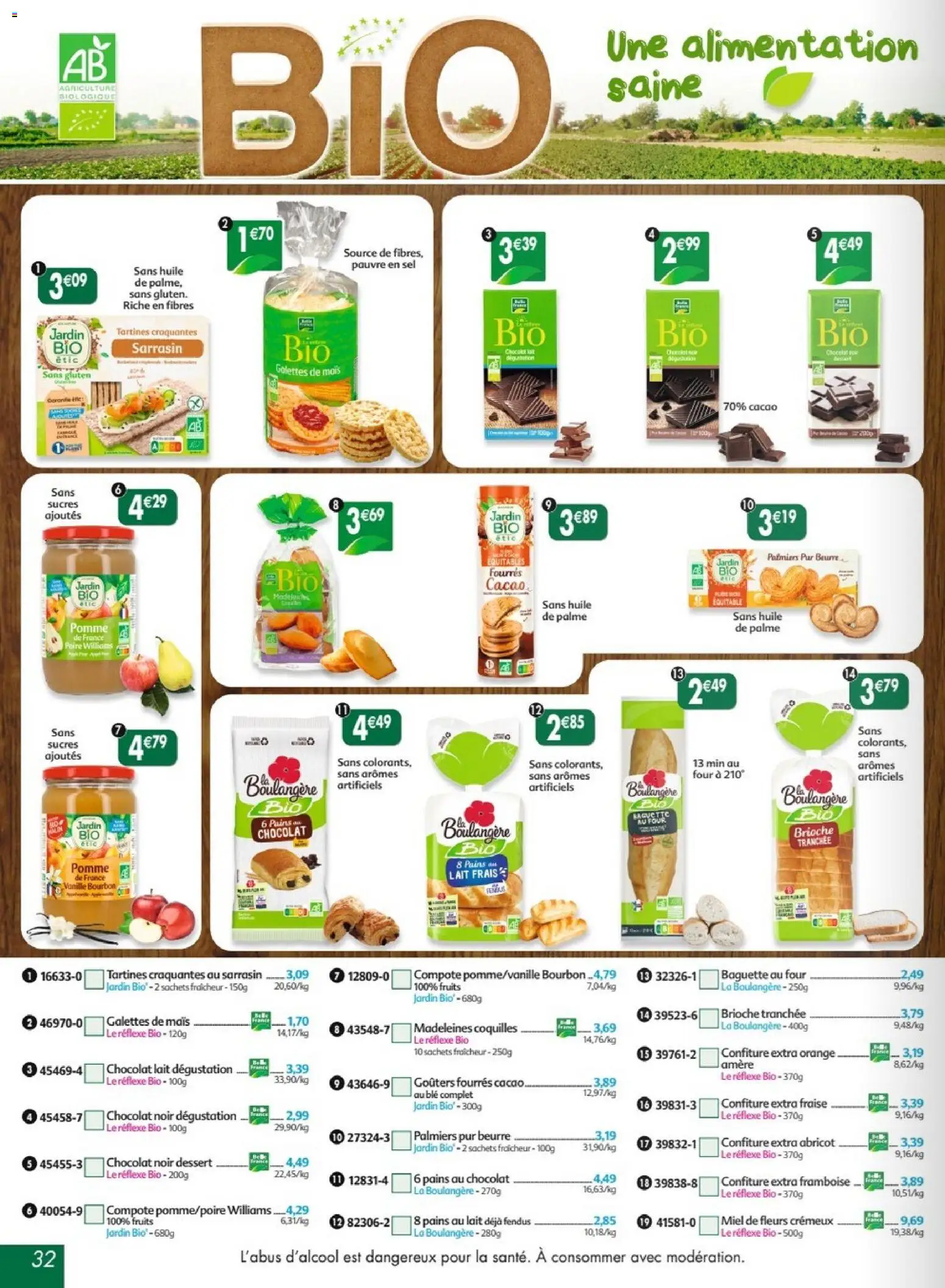 {H1} | Page: 32 | Produits: Pains au lait, Four, Sel, Huile