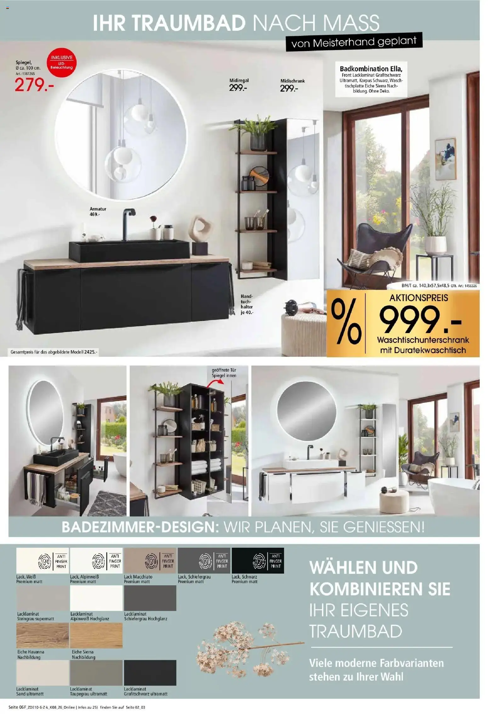 Zurbrüggen - Zurbrüggen: Küchen Vorteilswochen (ab 24.10.2026) zum Blättern | Seite: 18 | Produkte: Havanna, Spiegel, Armatur, Midischrank