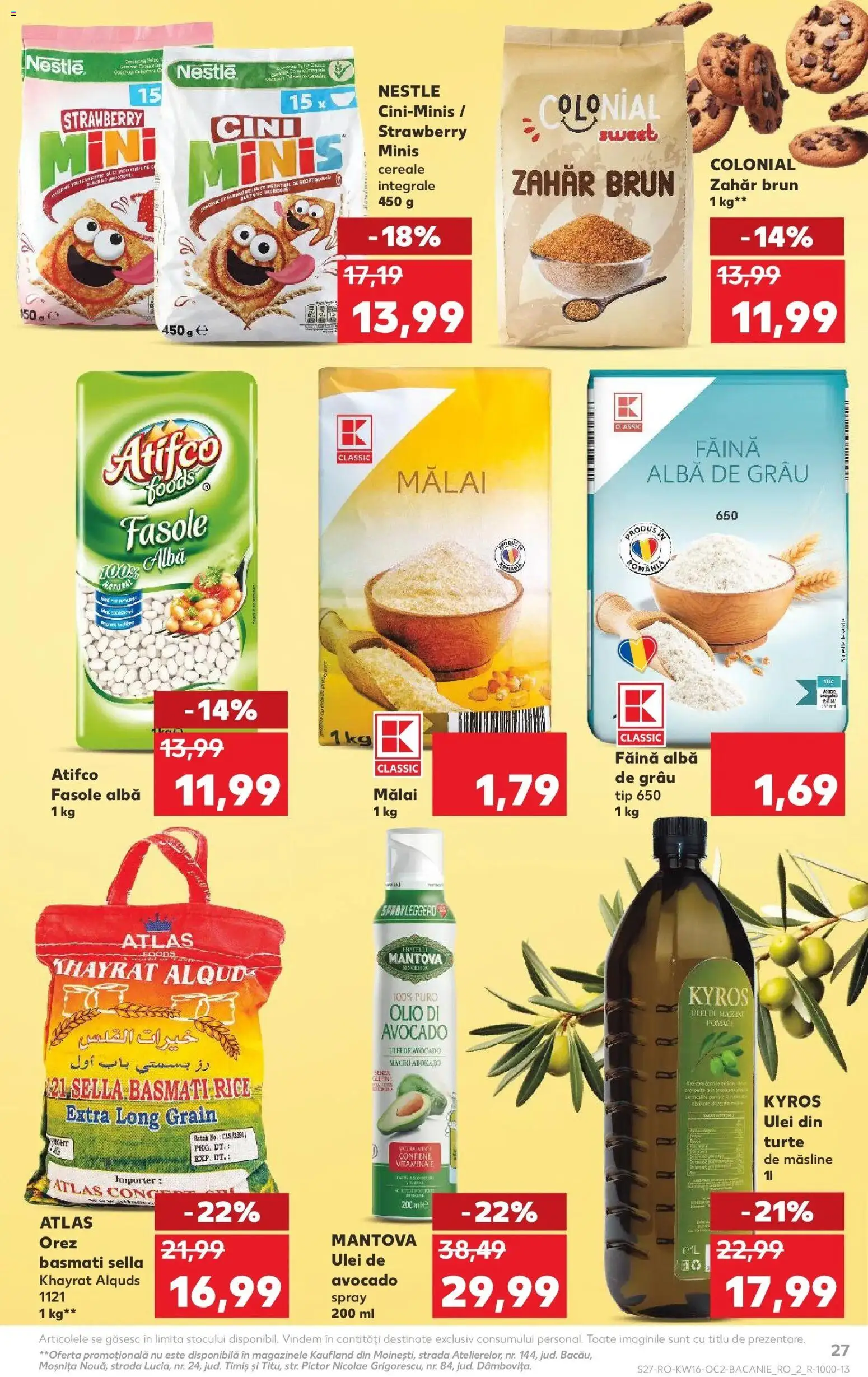 Noul catalog Kaufland – valabil de la 15.04.2026 | Pagină: 27 | Produse: Ulei, Orez, Mălai, Avocado