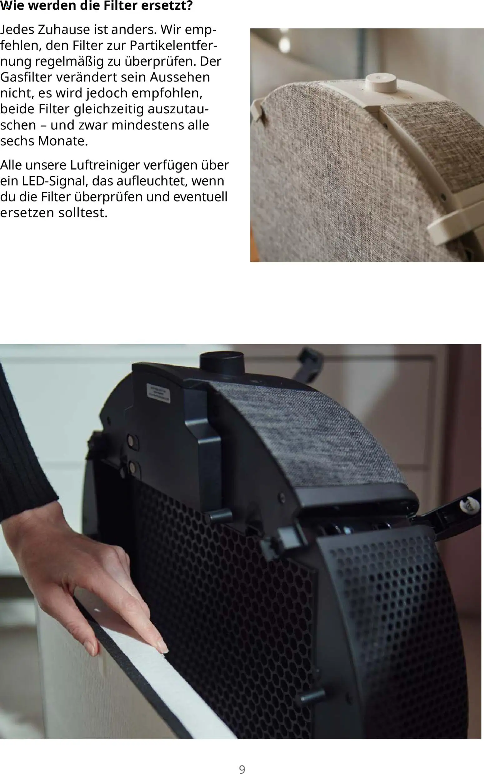 Ikea Bessere Luft in Innenräumen für alle – gültig ab 16.09.2026 | Seite: 9 | Produkte: Luftreiniger