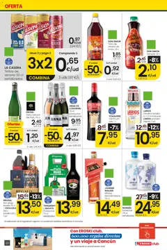 Vista previa Eroski Ofertones de verano válido desde el 11/06/2026 | Página: 30 | Productos: Ron, Ginebra, Whisky