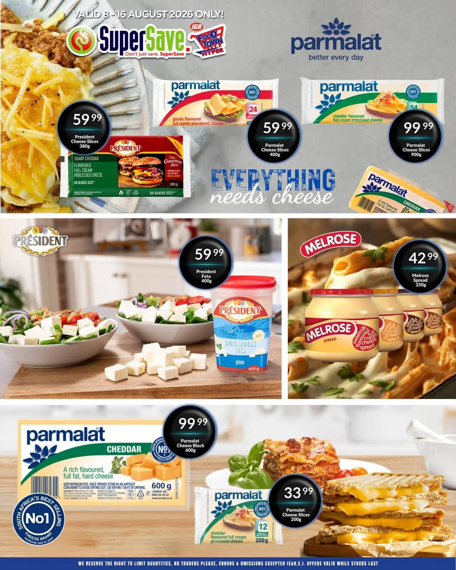 New Super Save catalogue – valid from 08/08/2026 | Page: 5 | Products: Hard cheese, Spread, Cheddar, Cream