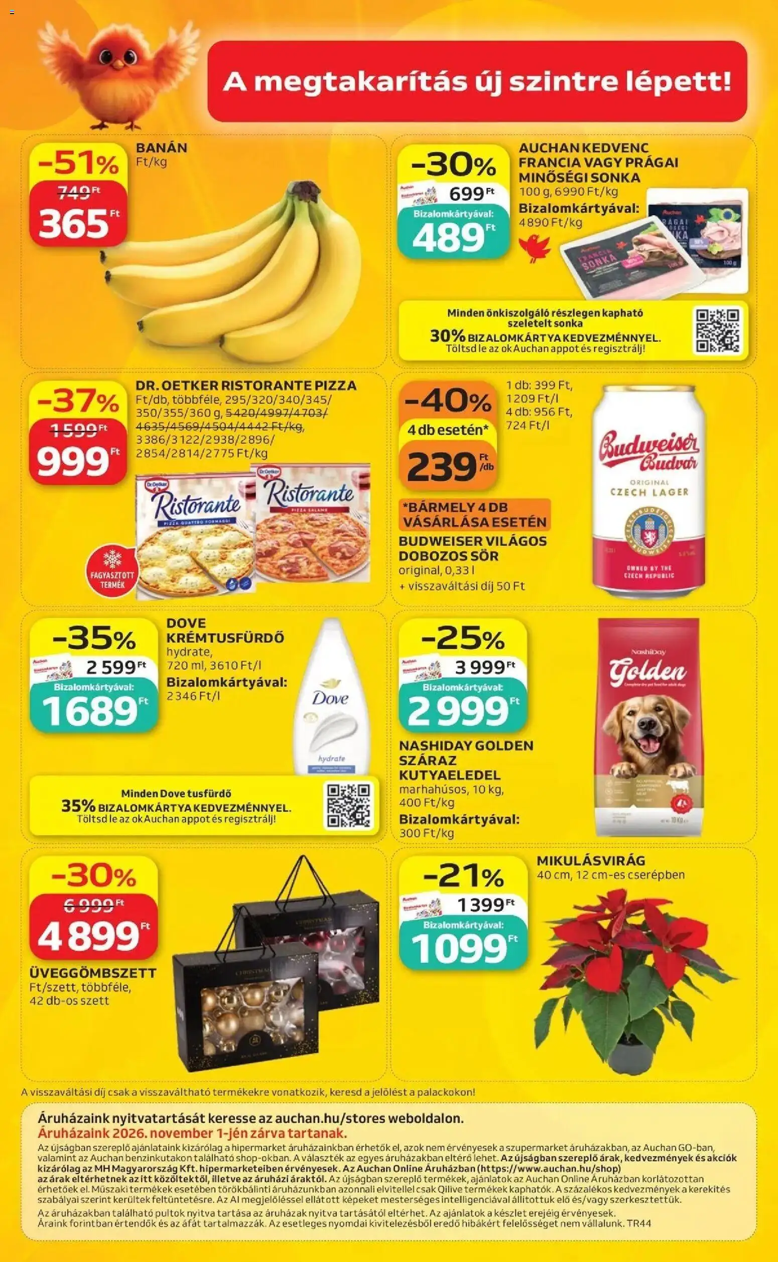 Auchan akciós újság - 2026.10.29. -tól/töl > akció, lapozható szórólap 🛍️ | Oldal: 44