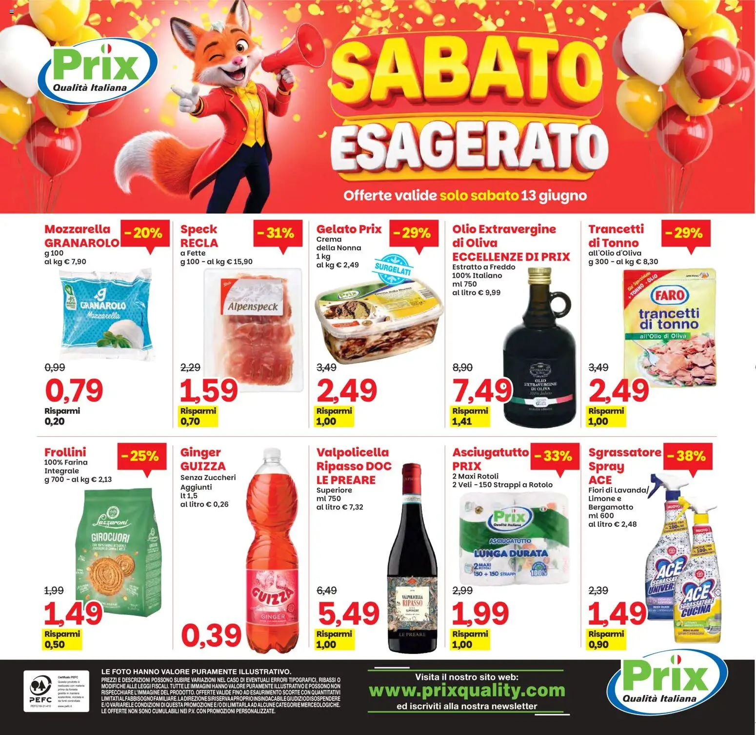 Volantino Prix del 05.06.2026 | Pagina: 25 | Prodotti: Speck, Limone, Tonno, Frollini