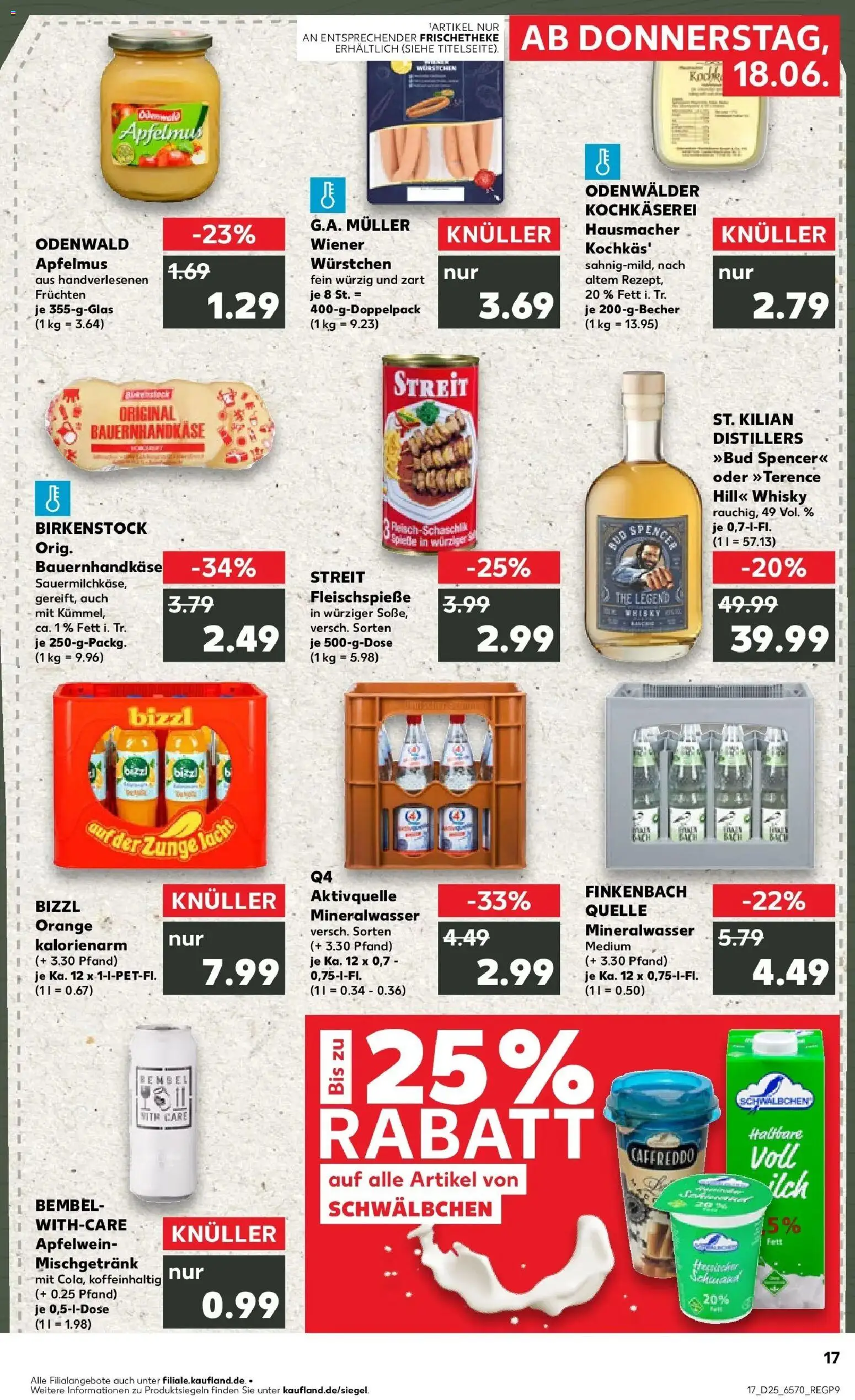 Kaufland Prospekt Michelstadt – gültig ab 18.06.2026 | Seite: 2 | Produkte: Whisky, Mineralwasser