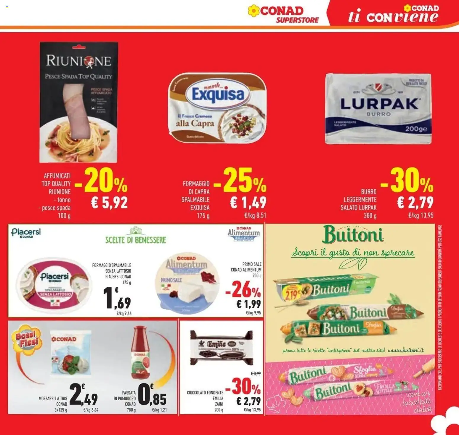 Anteprima volantino Conad dal 07/10/2026 prossima settimana | Pagina: 45 | Prodotti: Cioccolato, Pesce, Pomodoro, Formaggio spalmabile