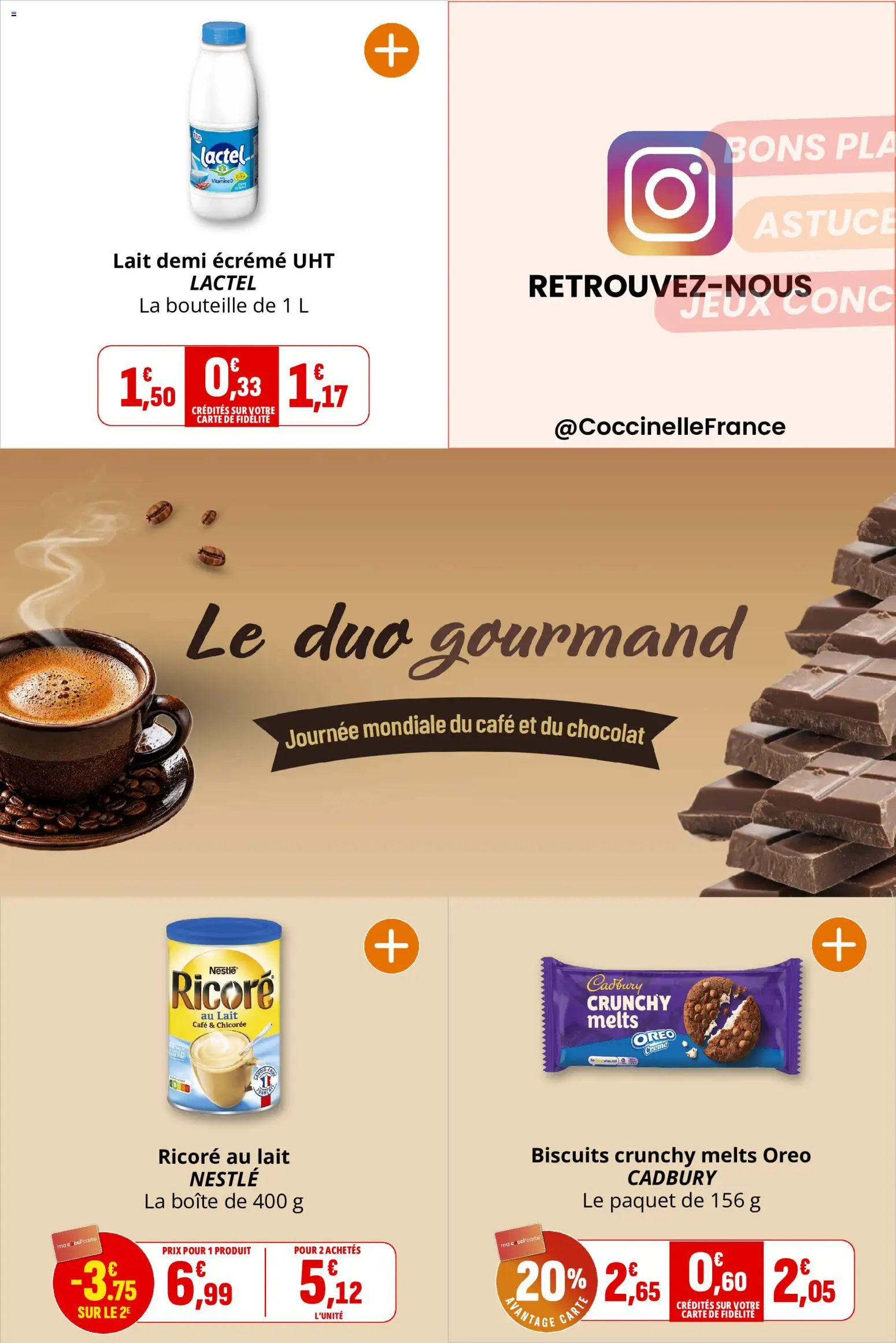 {H1} | Page: 13 | Produits: Bouteille, Lait, Chocolat, Jeux