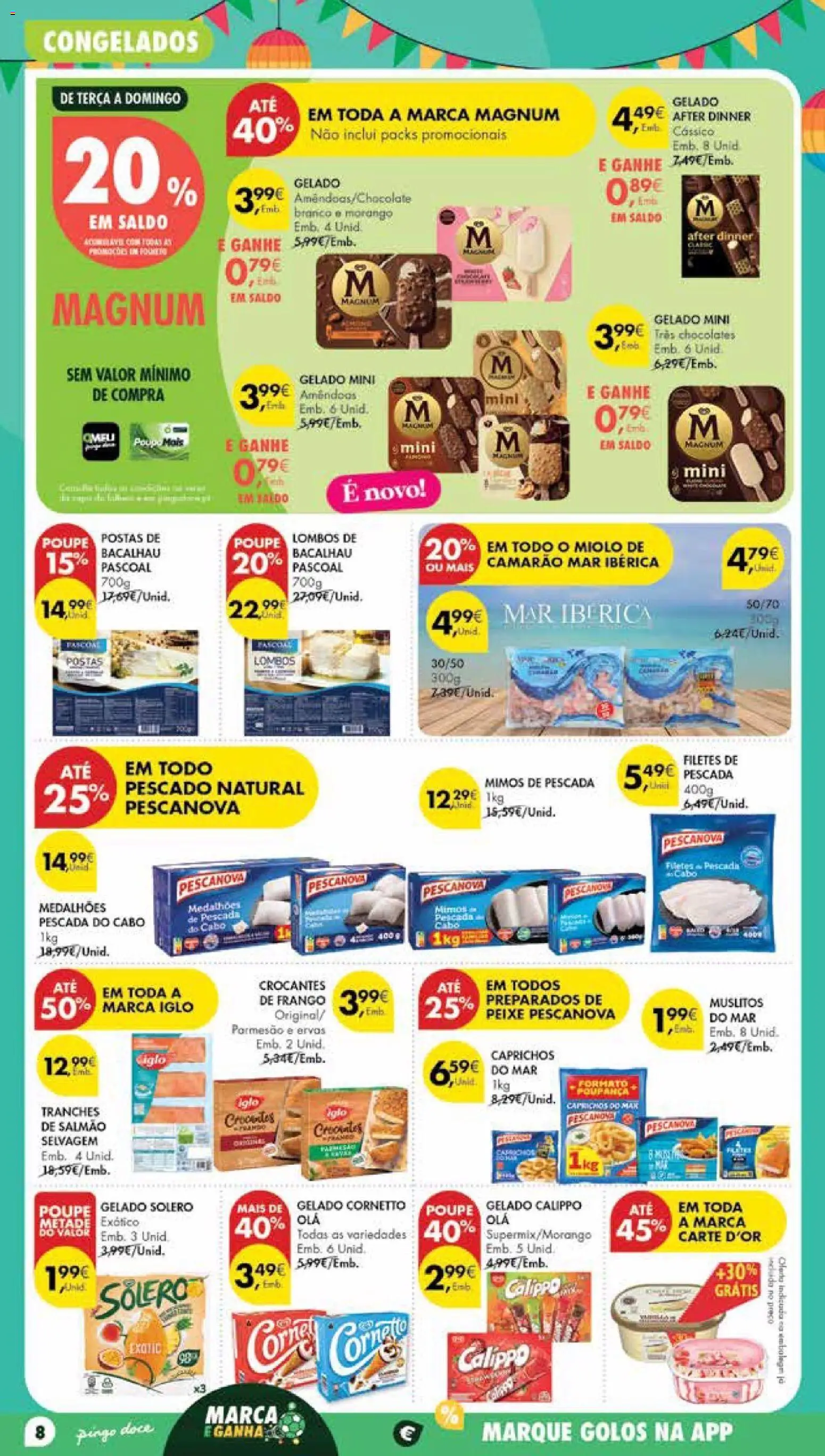 Pingo Doce Poupe Esta Semana Madeira │ válido de 23/06/2026 | Página: 8 | Produtos: Amêndoas, Cabo, Frango, Chocolates
