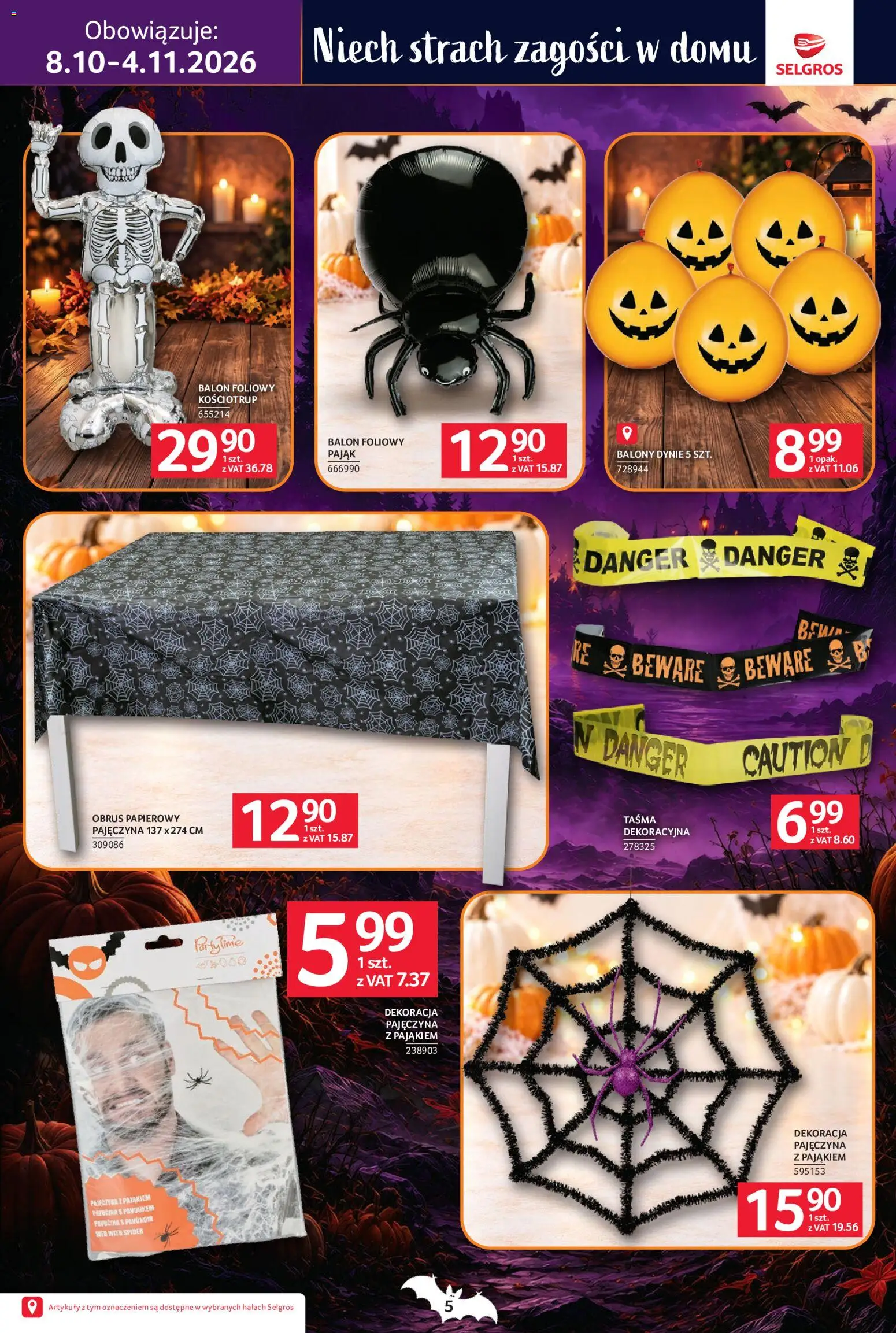 Selgros cash&carry gazetka - Halloween od 08.10.2026 | Strona: 5