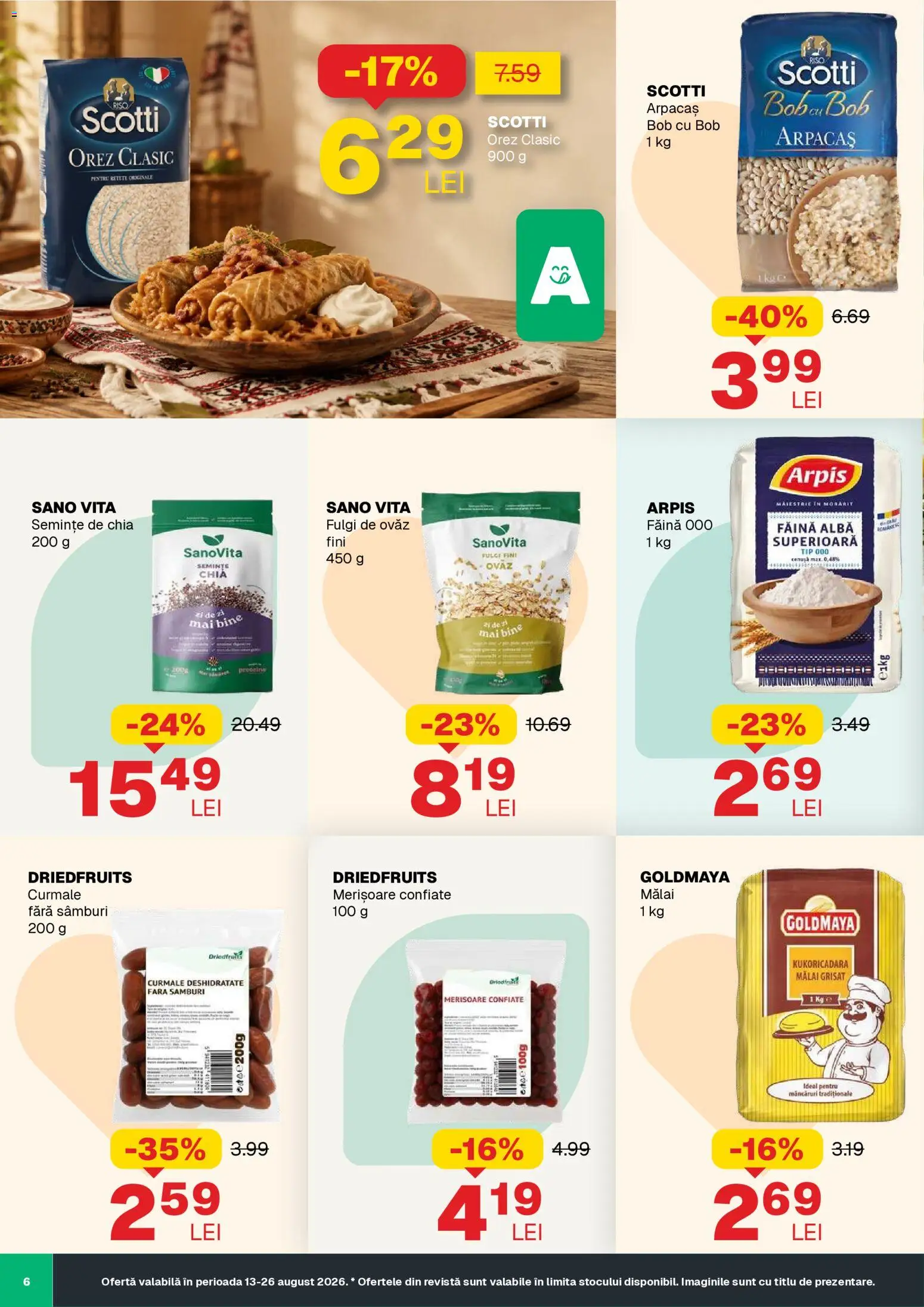 Noul catalog Annabella – valabil de la 13.08.2026 | Pagină: 6 | Produse: Vită, Făină, Fulgi, Curmale