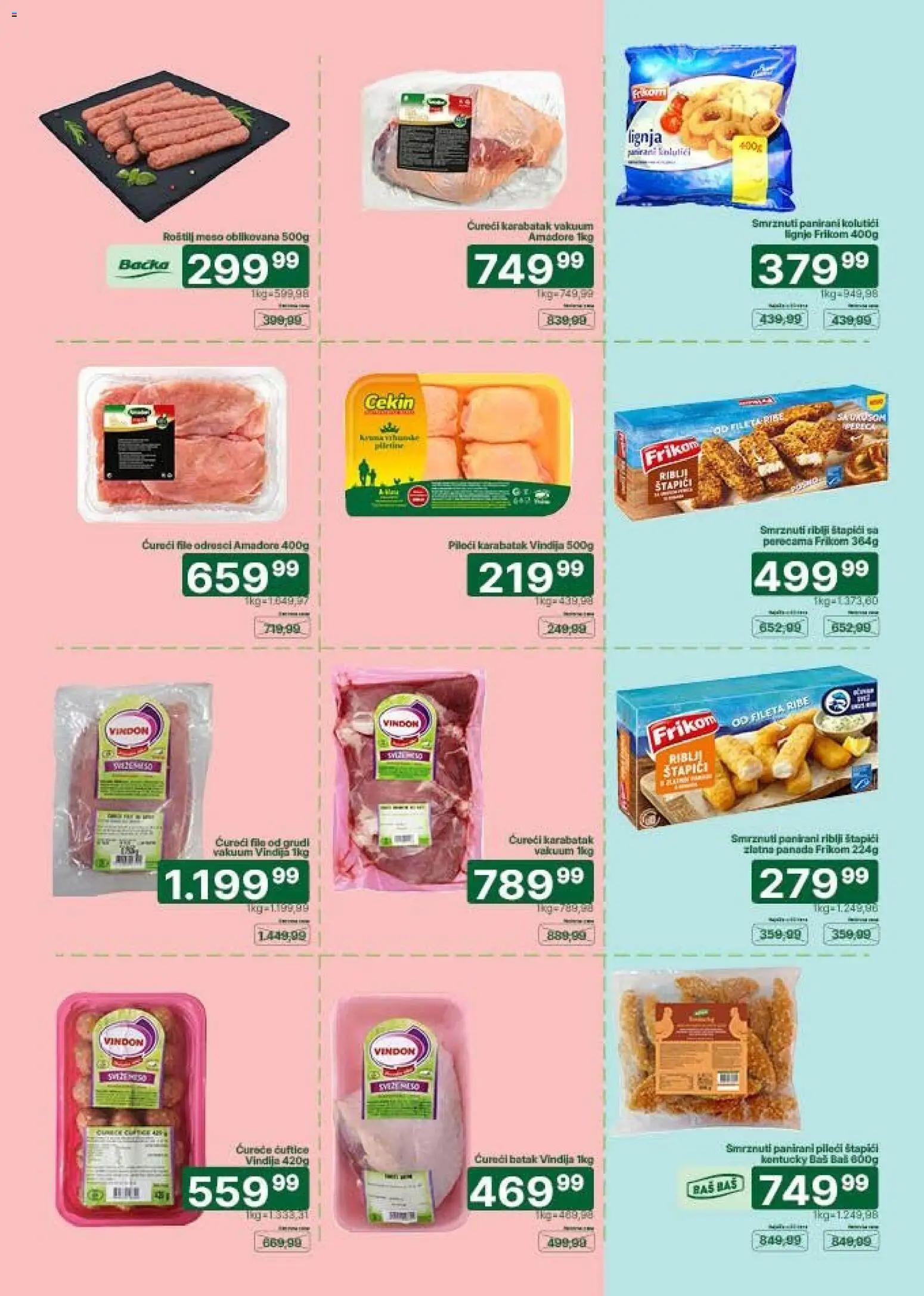 Univerexport katalog - važi od 01.09.2026 | Strana: 3 | Proizvode: Riblji štapići, Meso