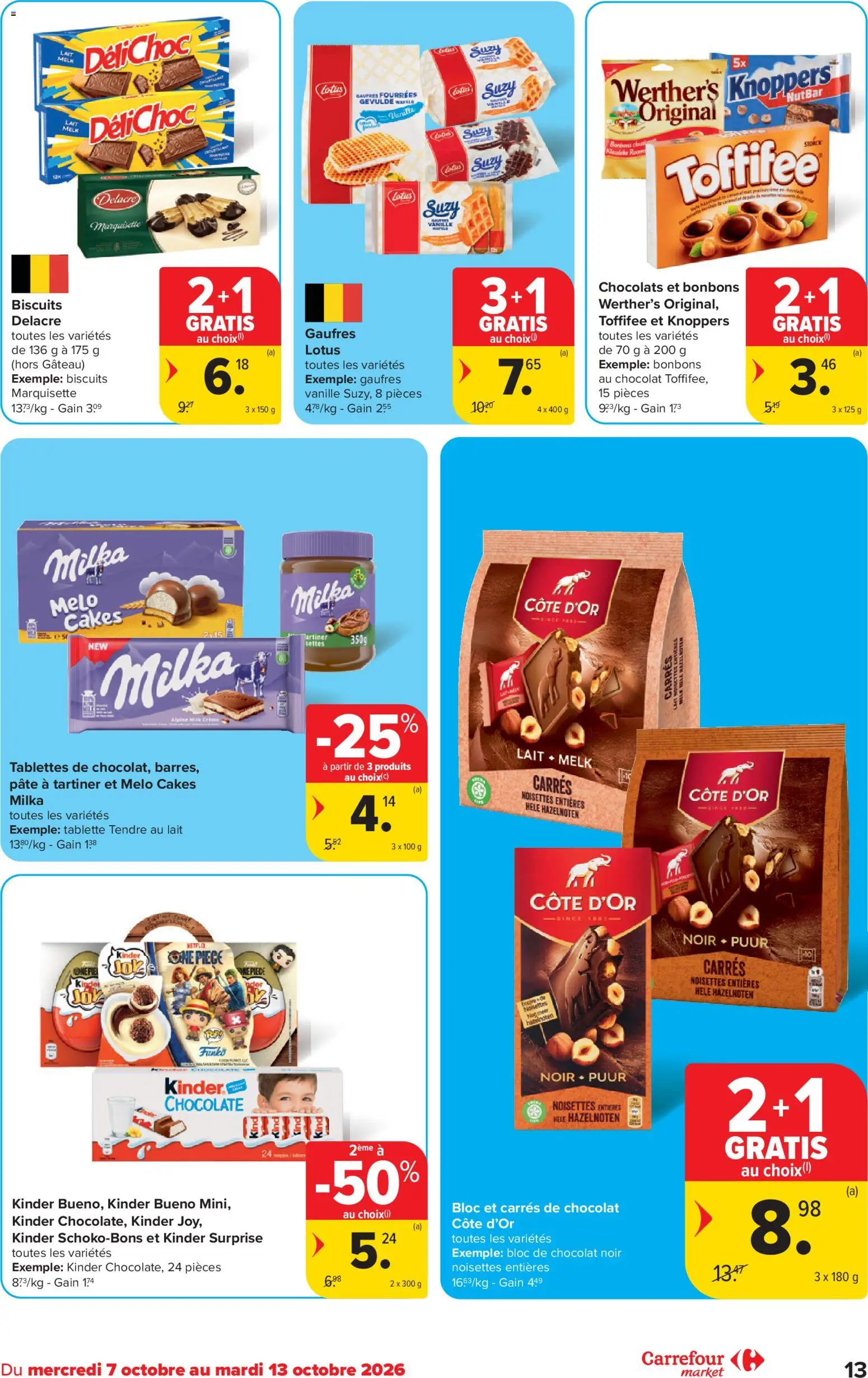 {H1} | Pagina: 13 | Producten: Vanille, Pâté, Lotus, Melk