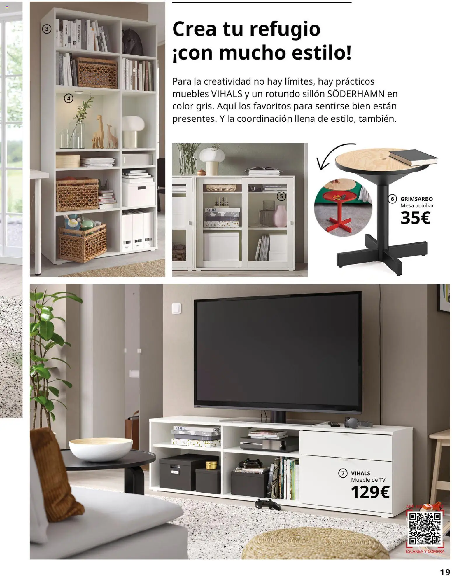 IKEA - Salones │ válido desde el 04/02/2026 | Página: 19 | Productos: Muebles, Mesa auxiliar, Sillón, Mesa