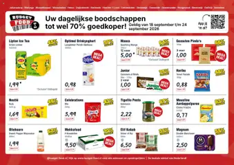 Budget Food folder - Weekfolder - Voorbeeld van een folder van Budget Food, geldig van 18-09-2026