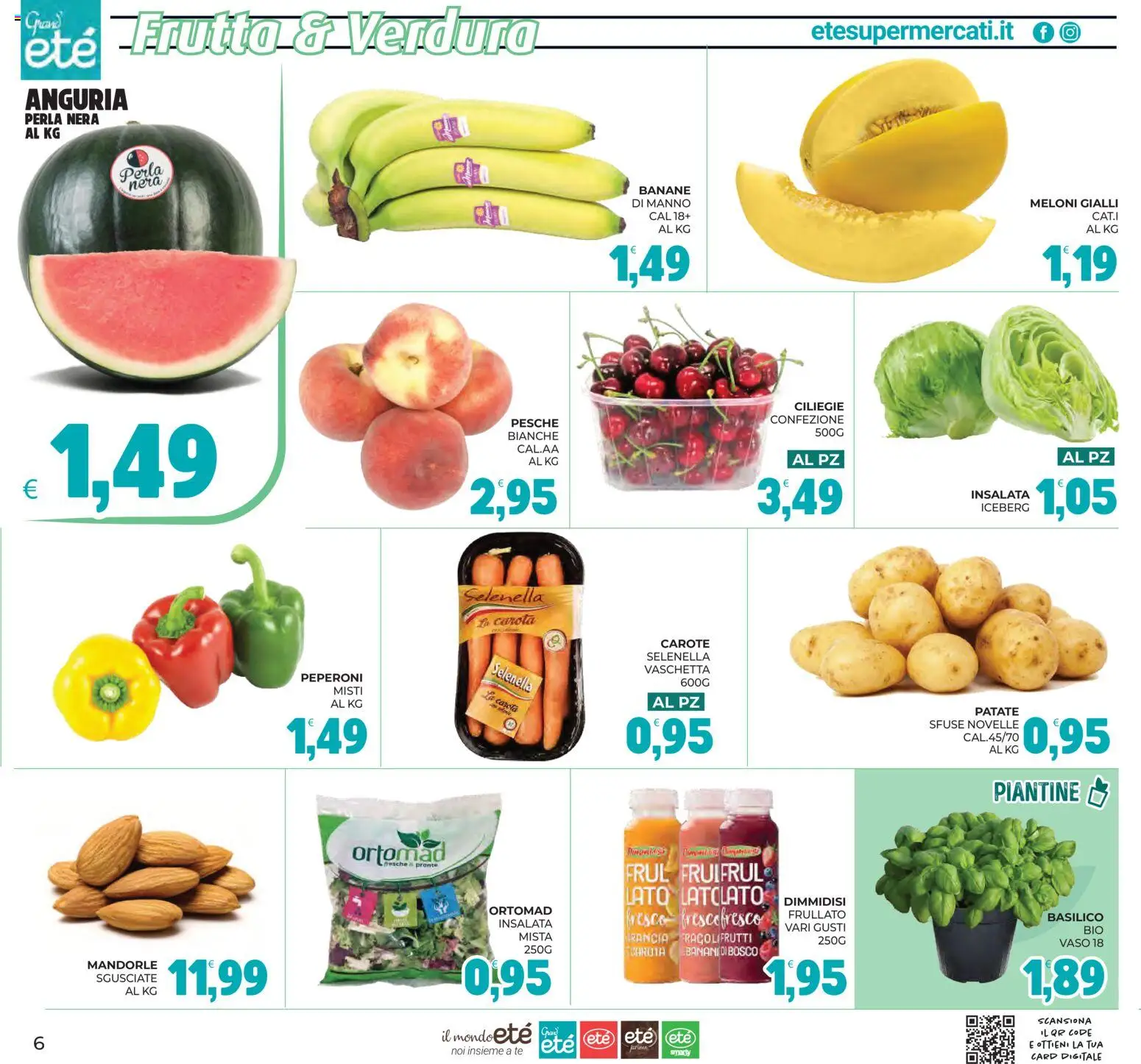 Volantino Eté del 03/07/2026 | Pagina: 6 | Prodotti: Tè, Insalata, Patate, Arancia