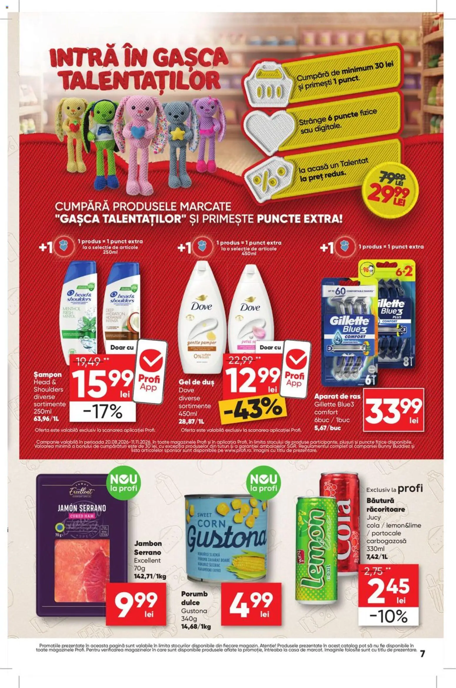 Noul catalog Profi – valabil de la 27.08.2026 | Pagină: 7 | Produse: Aparat, Cola, Gel de duș, Portocale